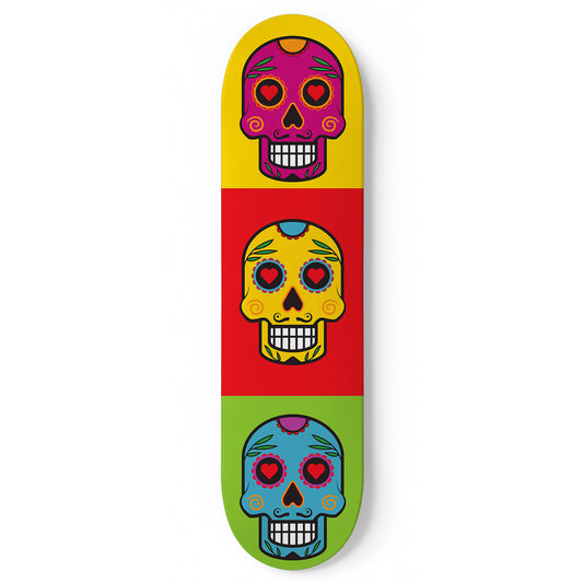 Sugar Skull #4.0 1 Deck Skateboard Wall Art