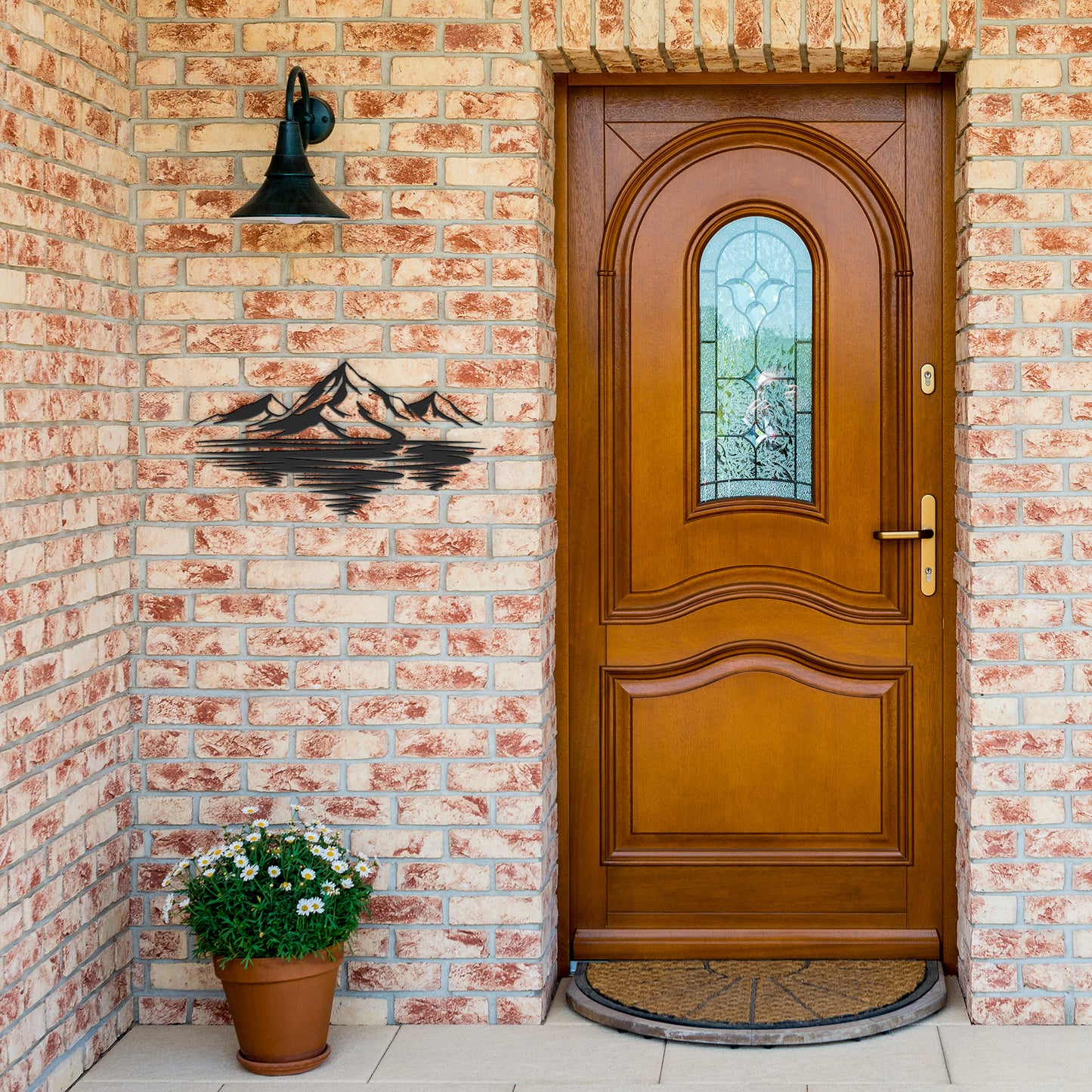 Gorgeous Reflected Mountain Metal Wall Art