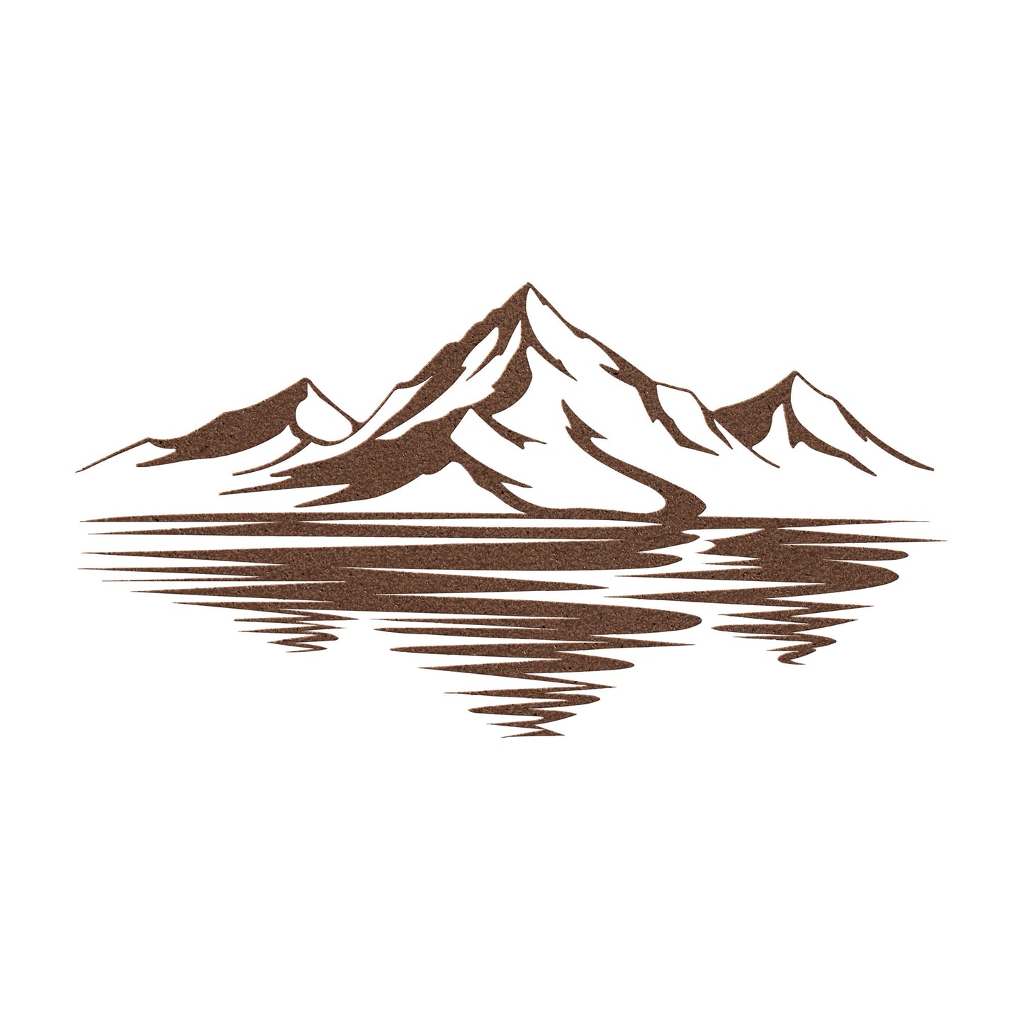 Gorgeous Reflected Mountain Metal Wall Art