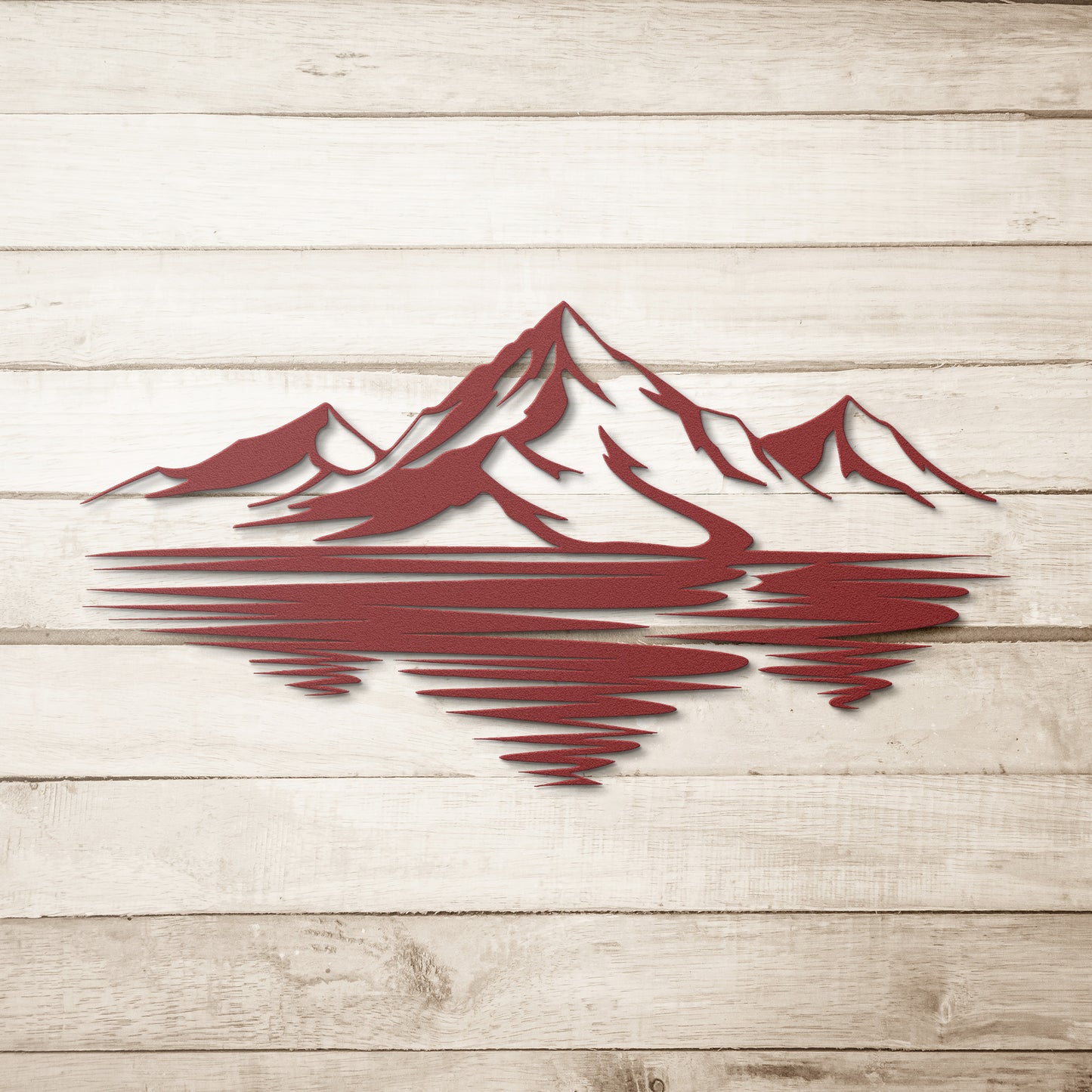 Gorgeous Reflected Mountain Metal Wall Art