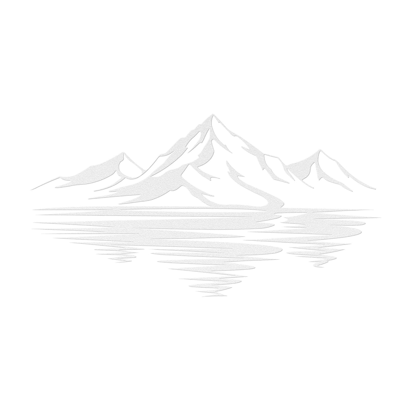 Gorgeous Reflected Mountain Metal Wall Art