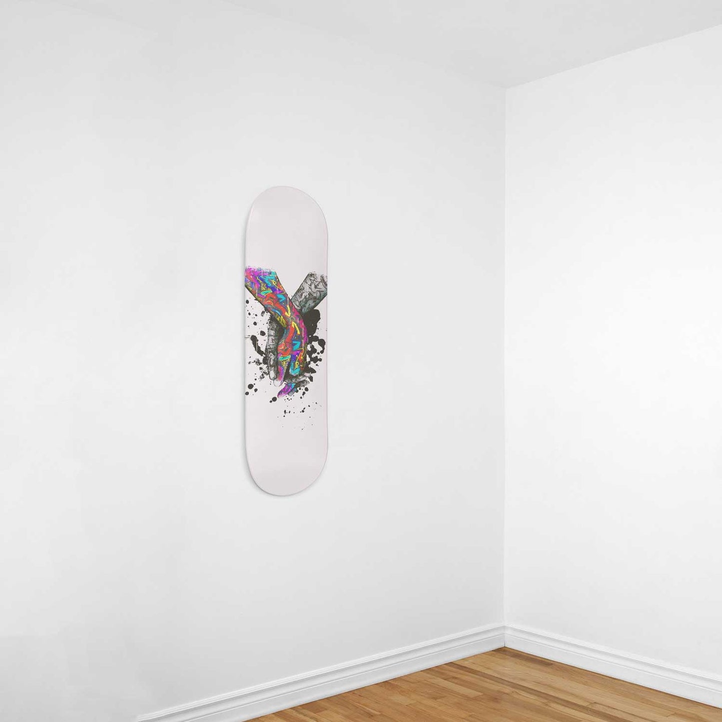 Banksy Couple Holding Hands # 2 Skateboard Wall Art