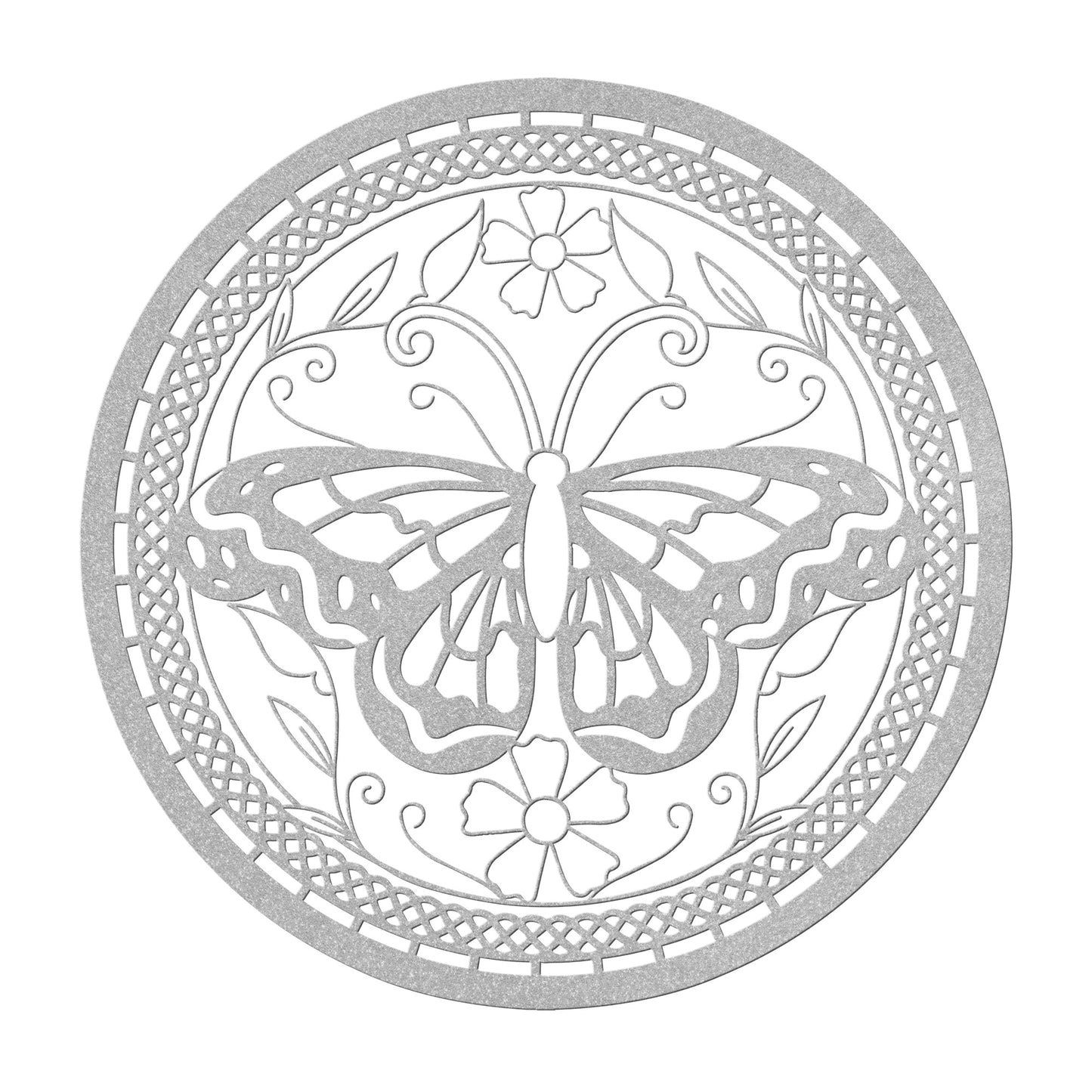 Beautiful Butterfly Garden Metal Wall Art