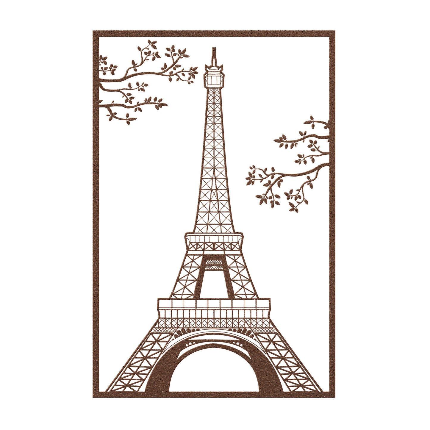 Beautiful Eiffel Tower of Paris Metal Wall Art