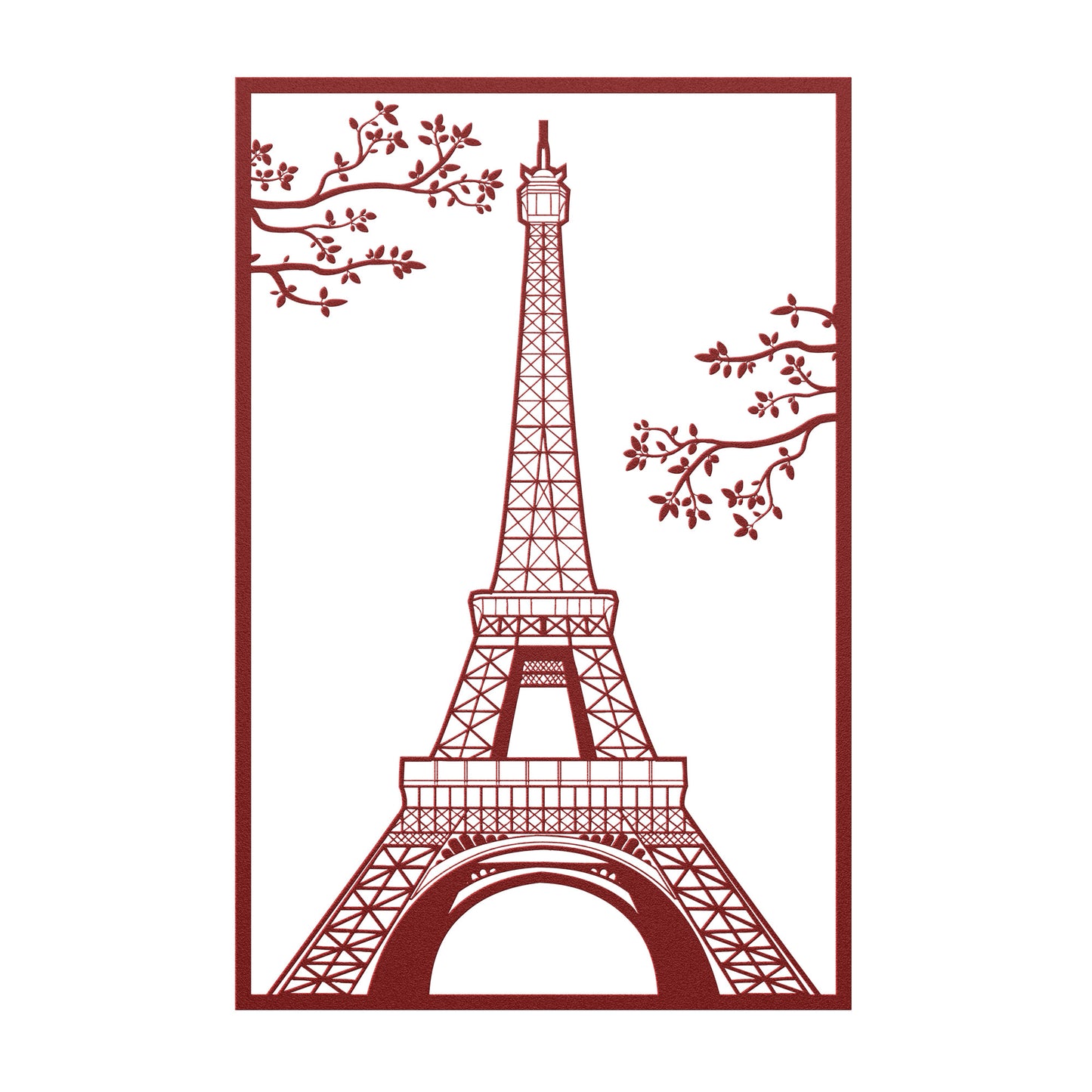 Beautiful Eiffel Tower of Paris Metal Wall Art