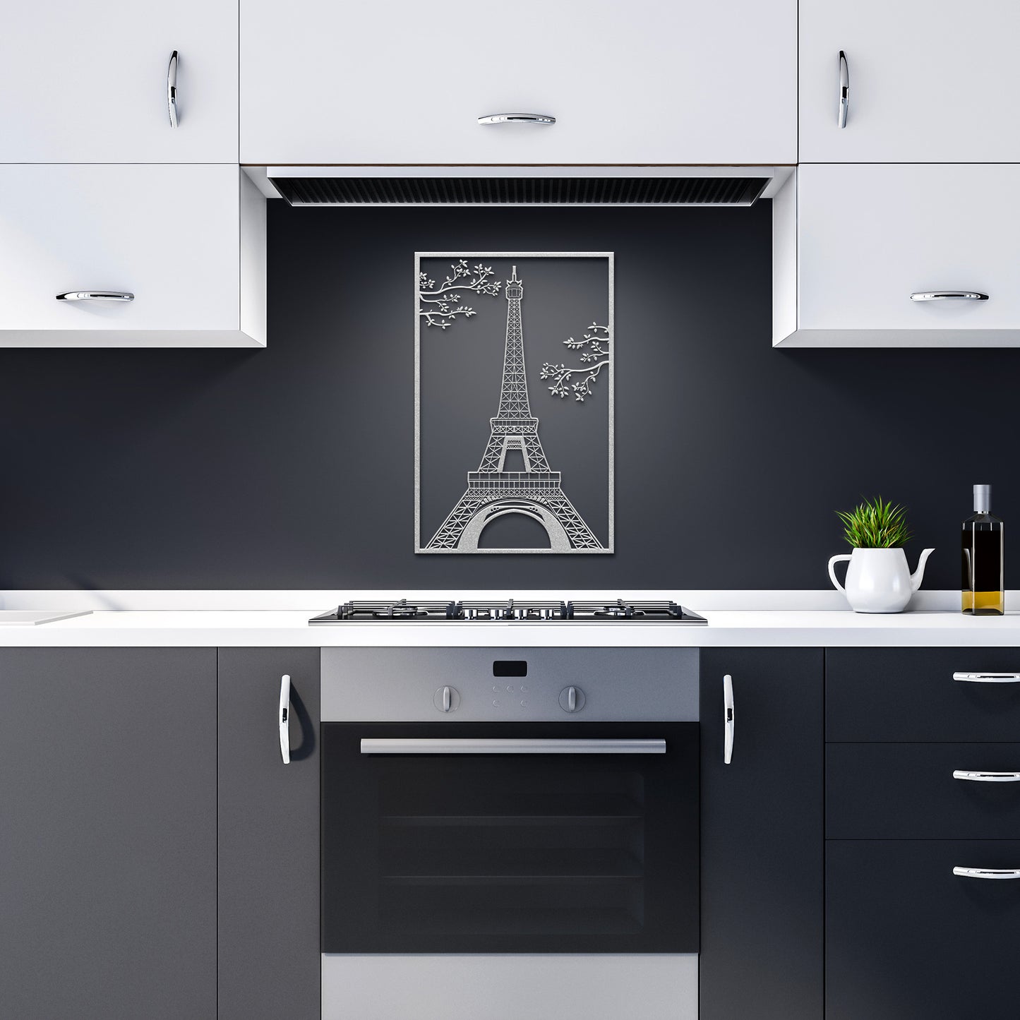 Beautiful Eiffel Tower of Paris Metal Wall Art
