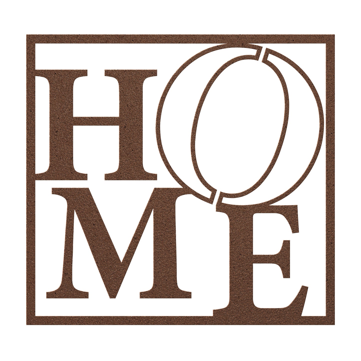 Beautiful HOME text Display Metal Wall Art
