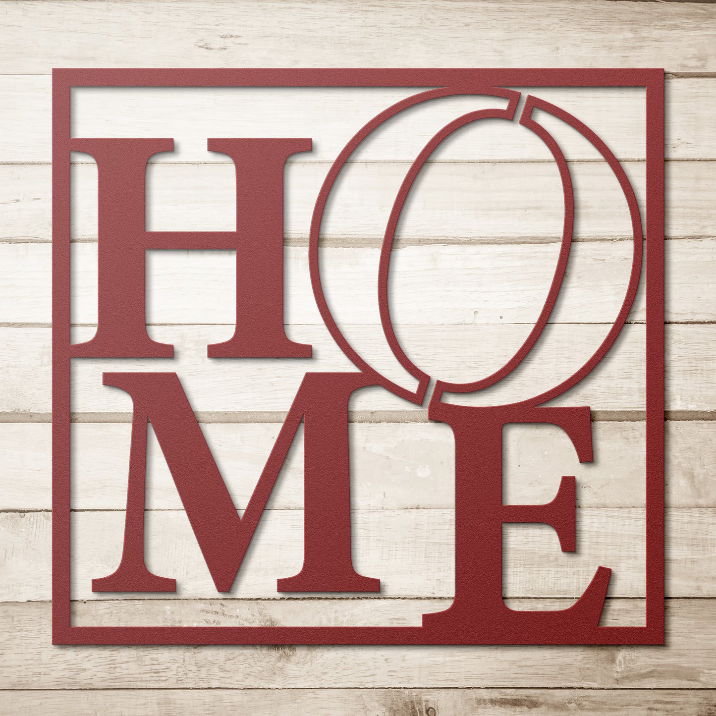 Beautiful HOME text Display Metal Wall Art