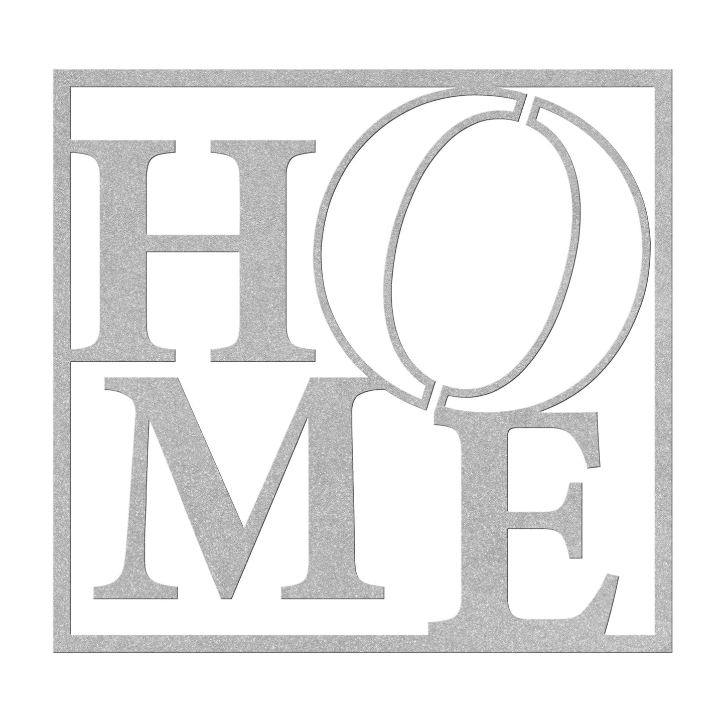 Beautiful HOME text Display Metal Wall Art