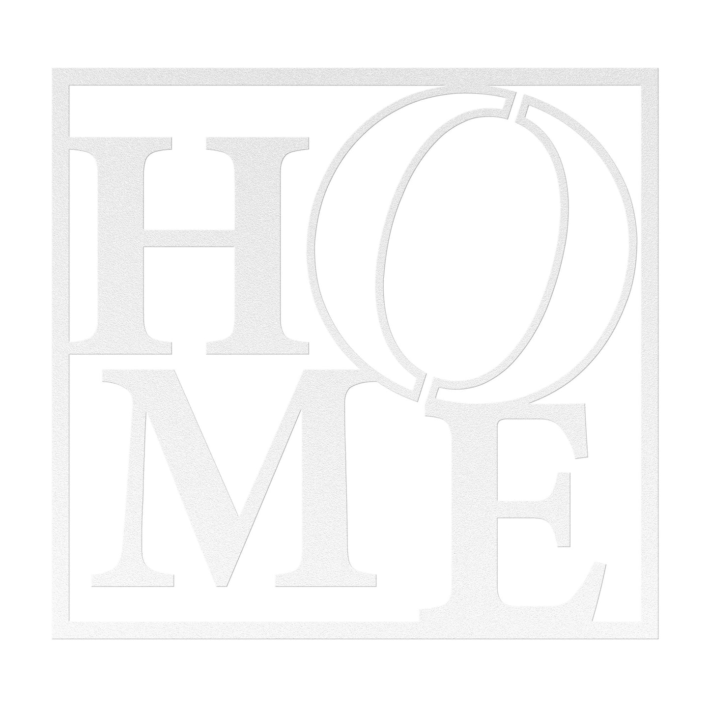Beautiful HOME text Display Metal Wall Art