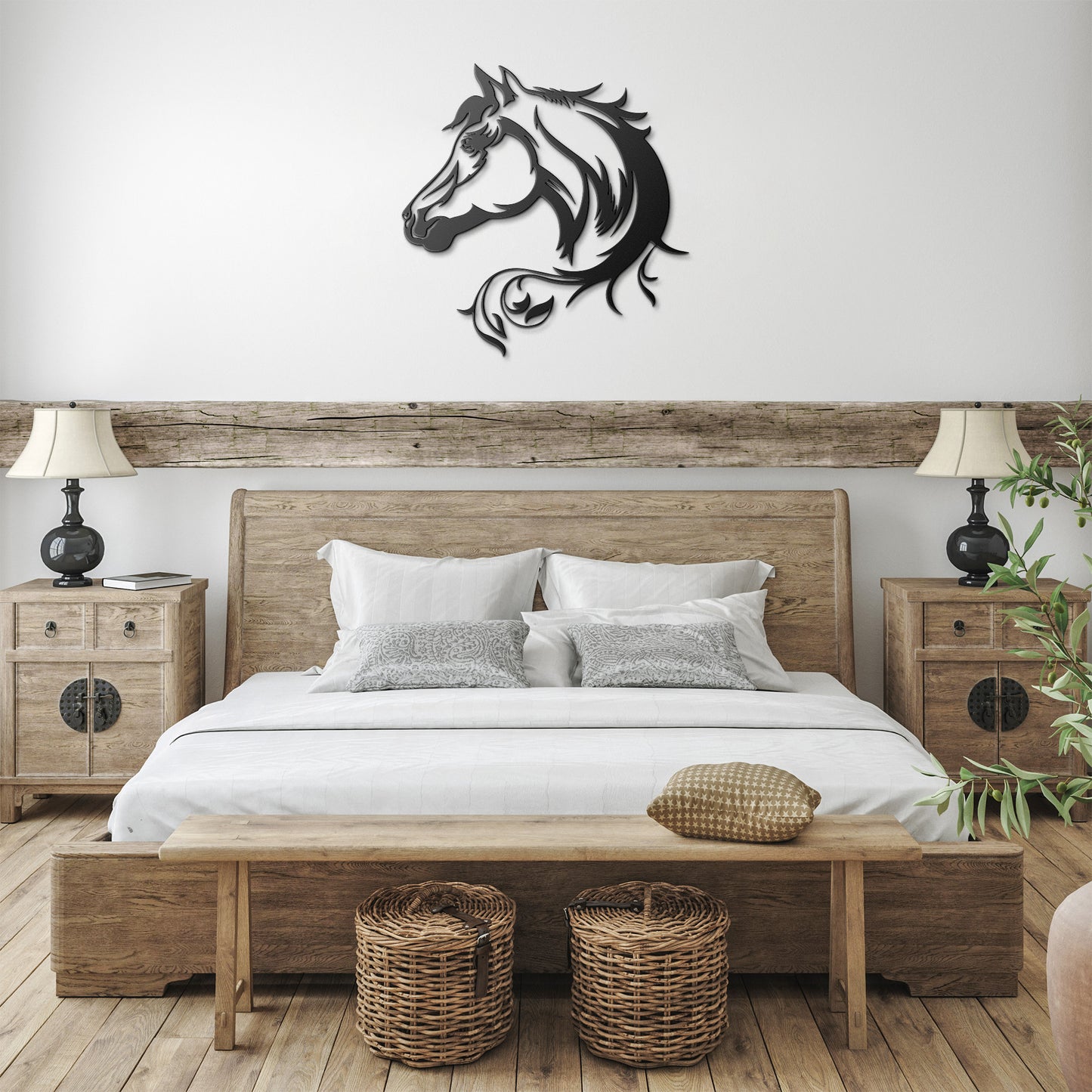Beautiful Horse Sillhouette Metal Wall Art