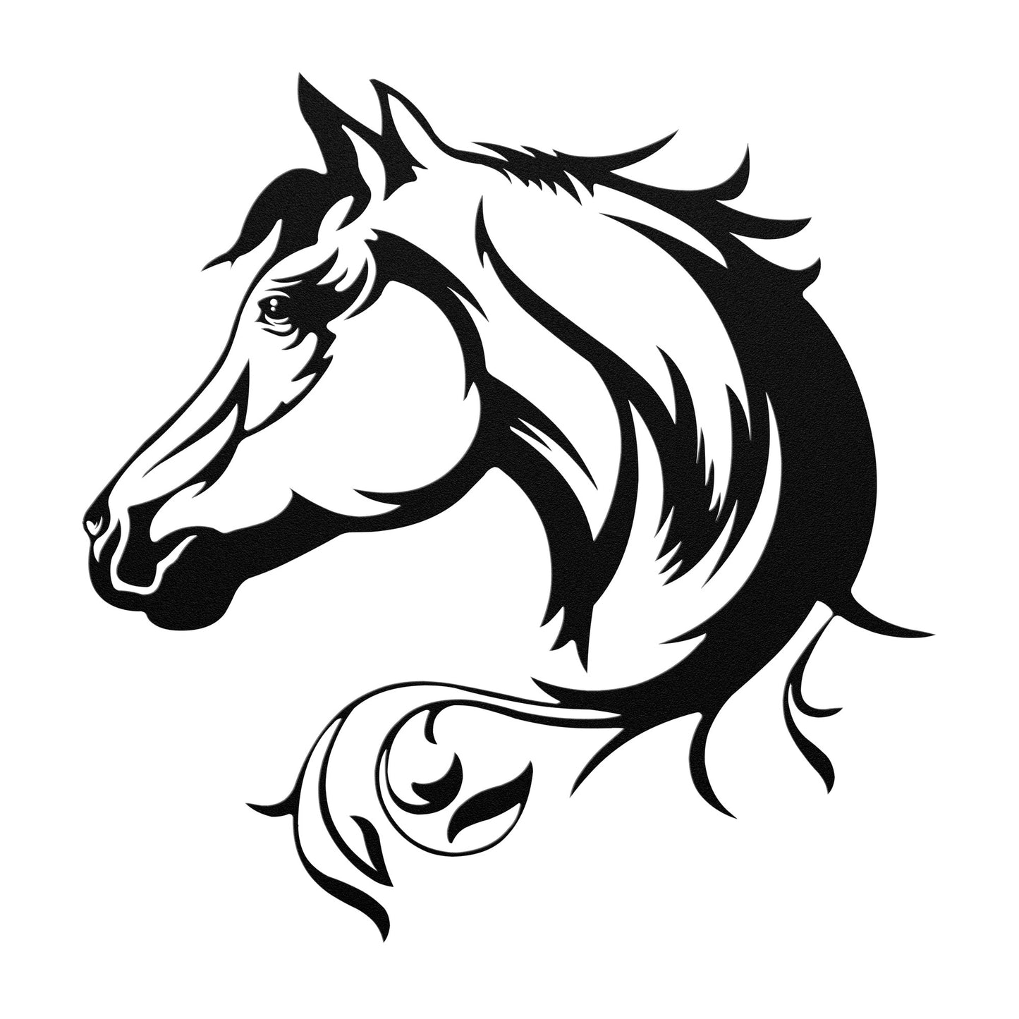 Beautiful Horse Sillhouette Metal Wall Art