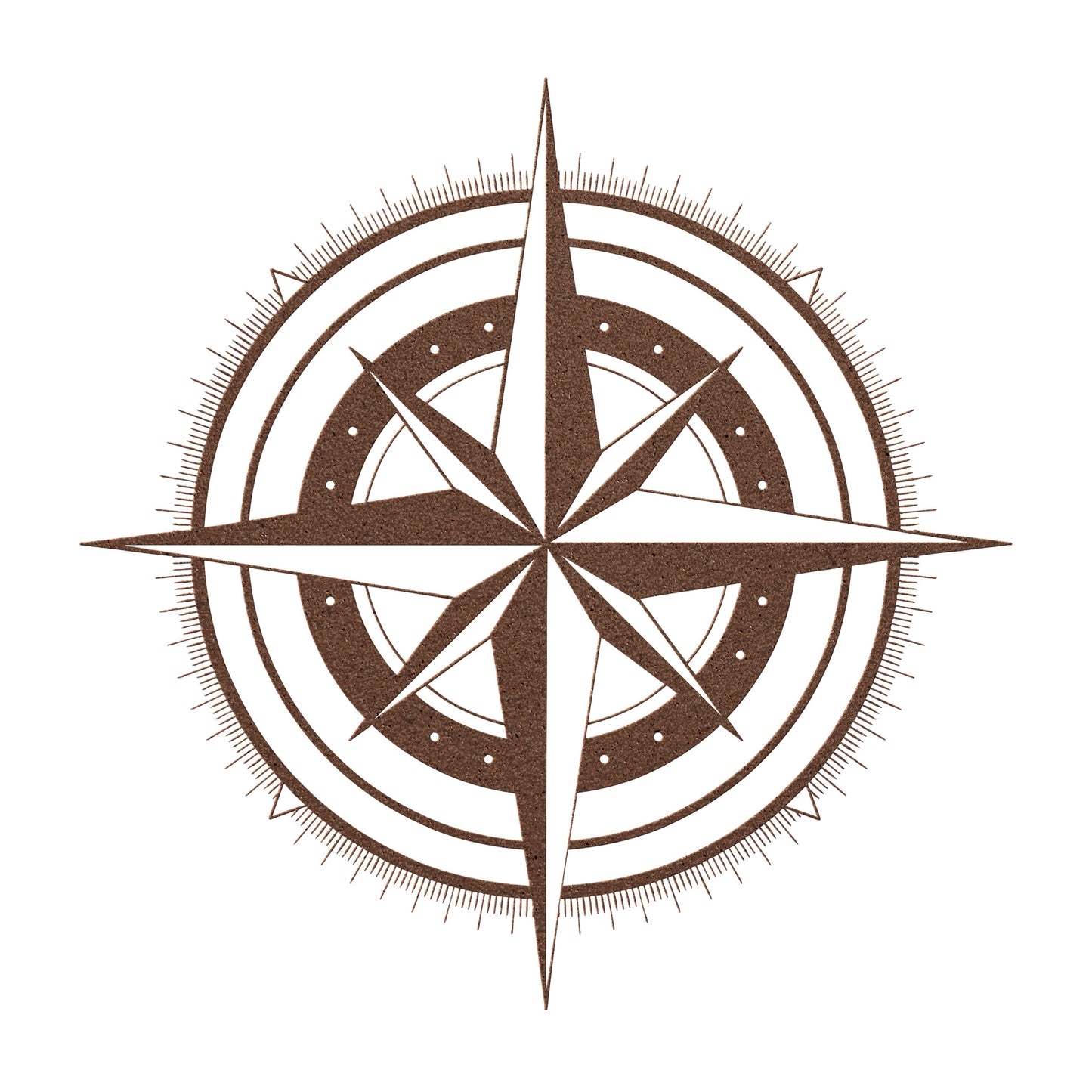 Compass Rose Guide Metal Wall Art