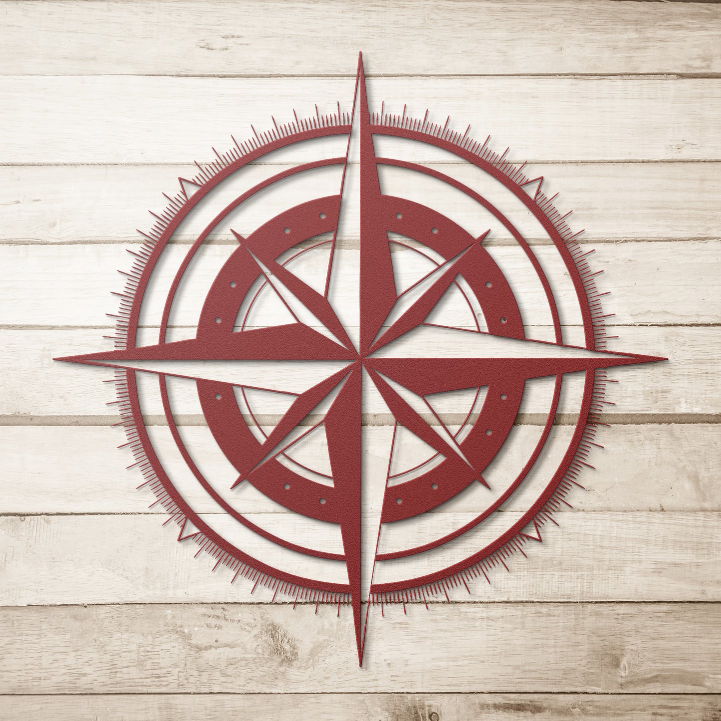 Compass Rose Guide Metal Wall Art