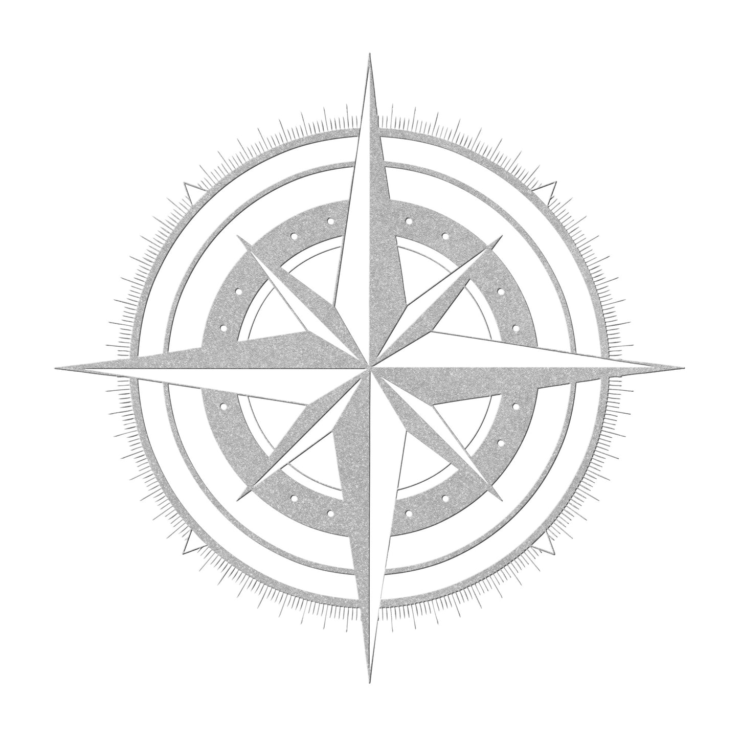 Compass Rose Guide Metal Wall Art