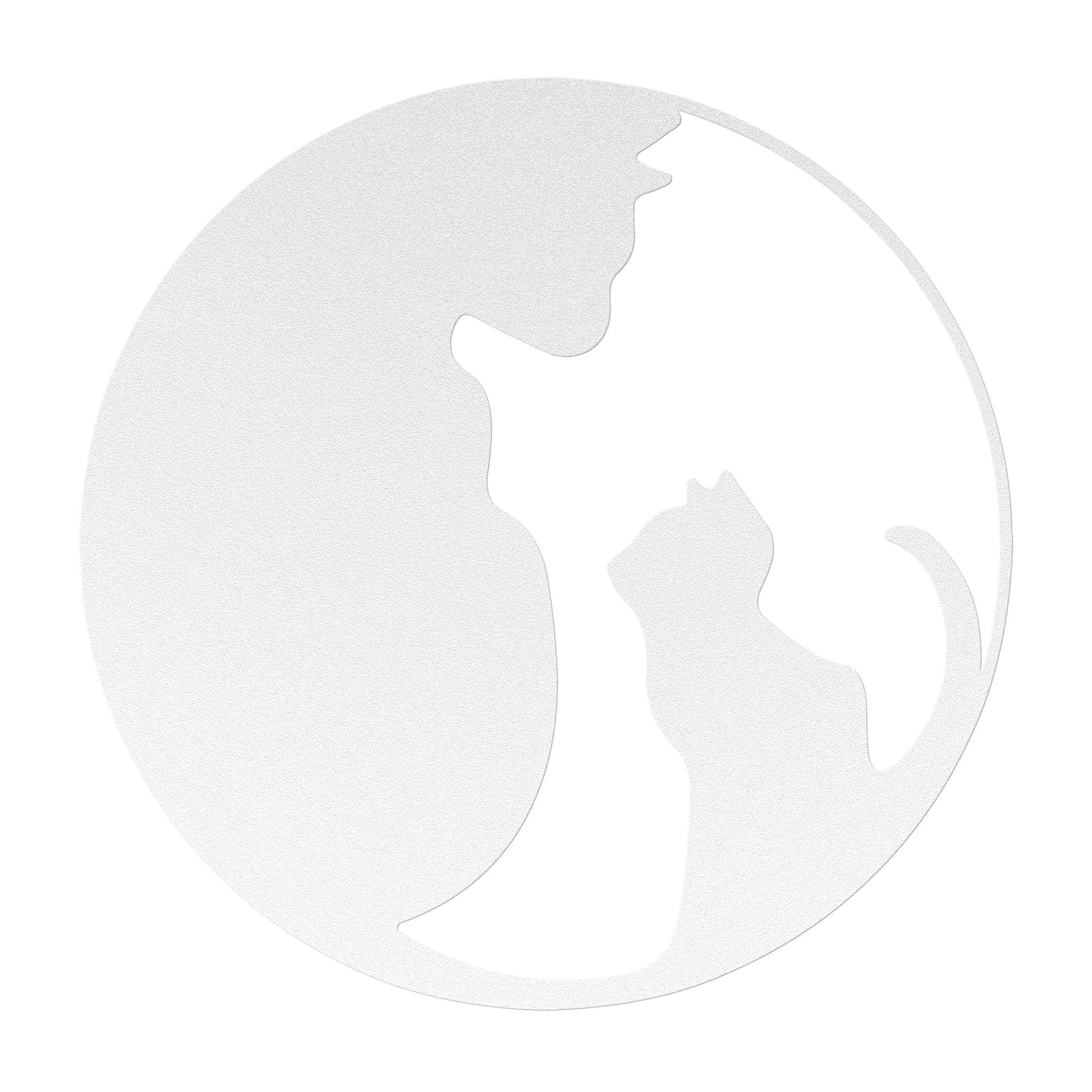 Cute Cat and Kitten Metal Wall Art