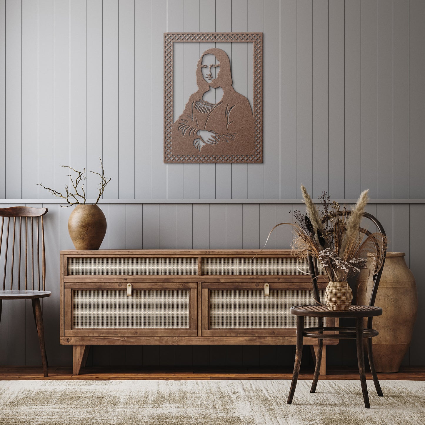 Da Vinci Beautiful Mona Lisa Metal Wall Art
