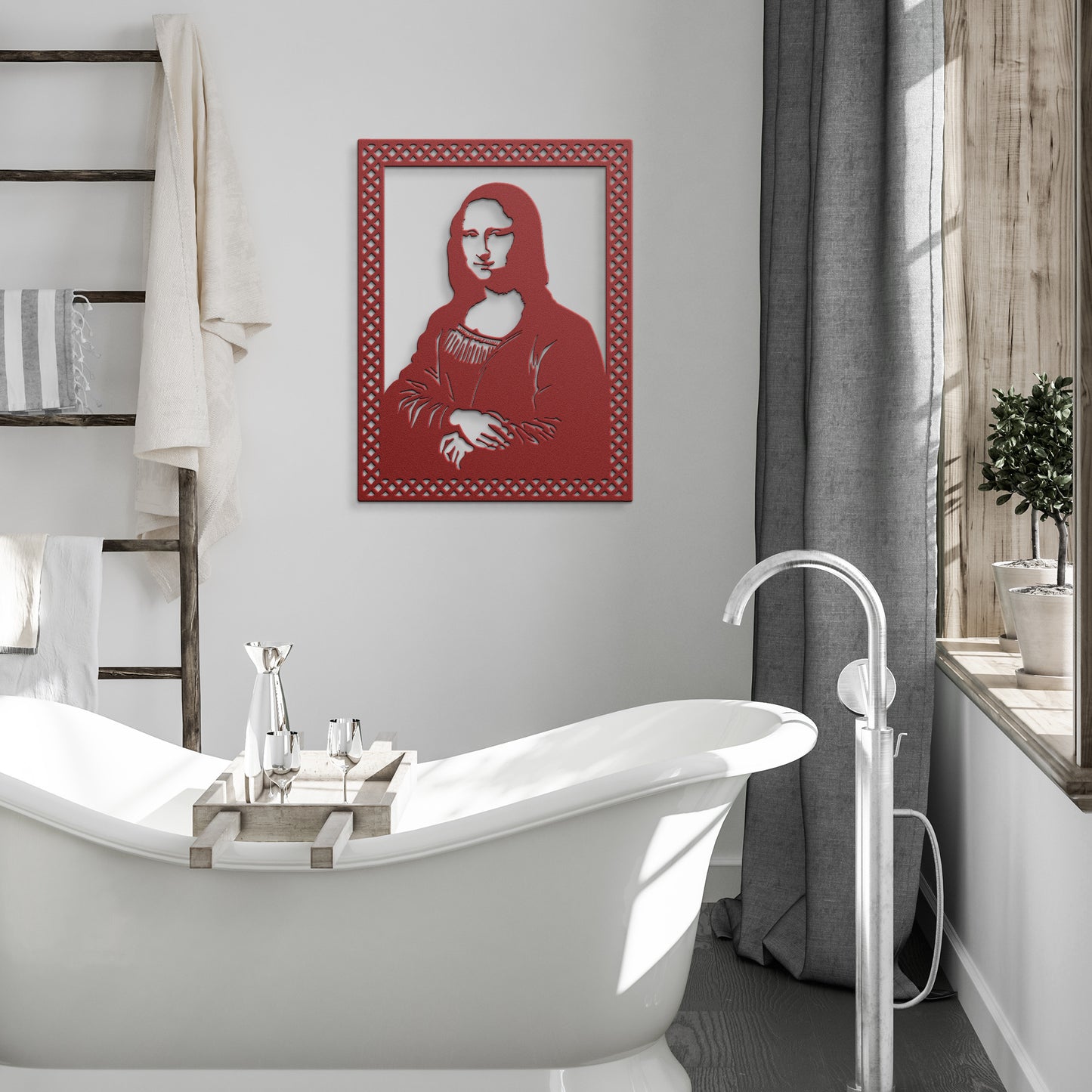 Da Vinci Beautiful Mona Lisa Metal Wall Art