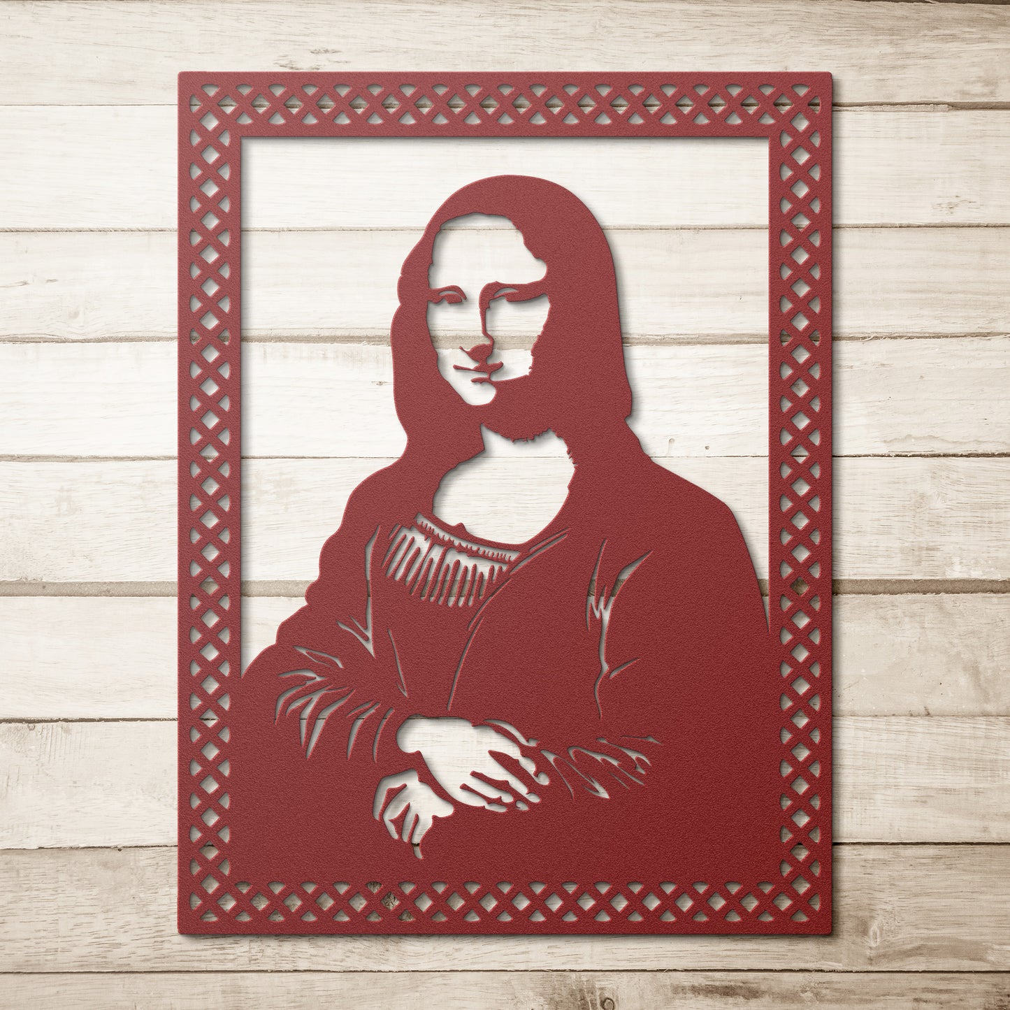 Da Vinci Beautiful Mona Lisa Metal Wall Art