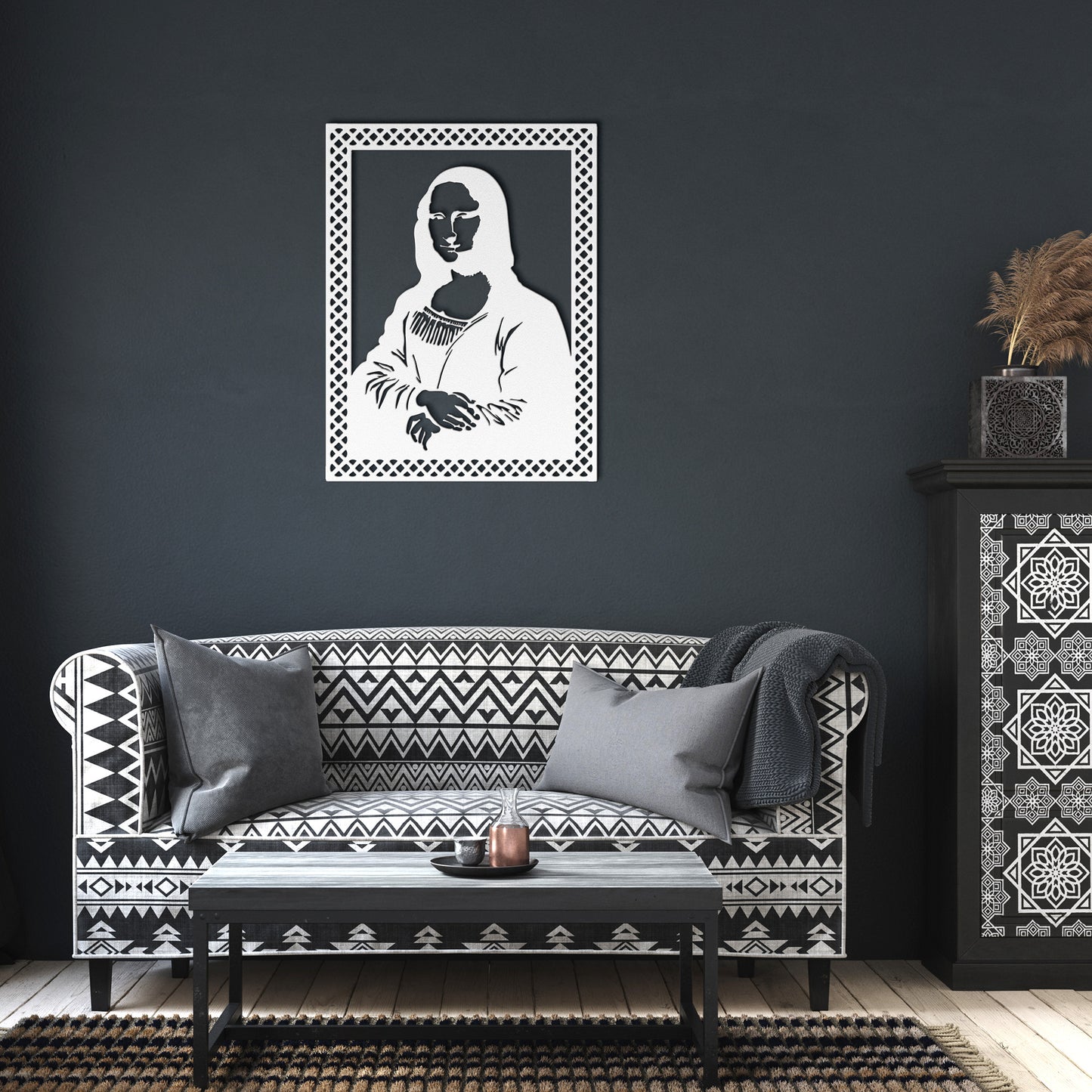 Da Vinci Beautiful Mona Lisa Metal Wall Art