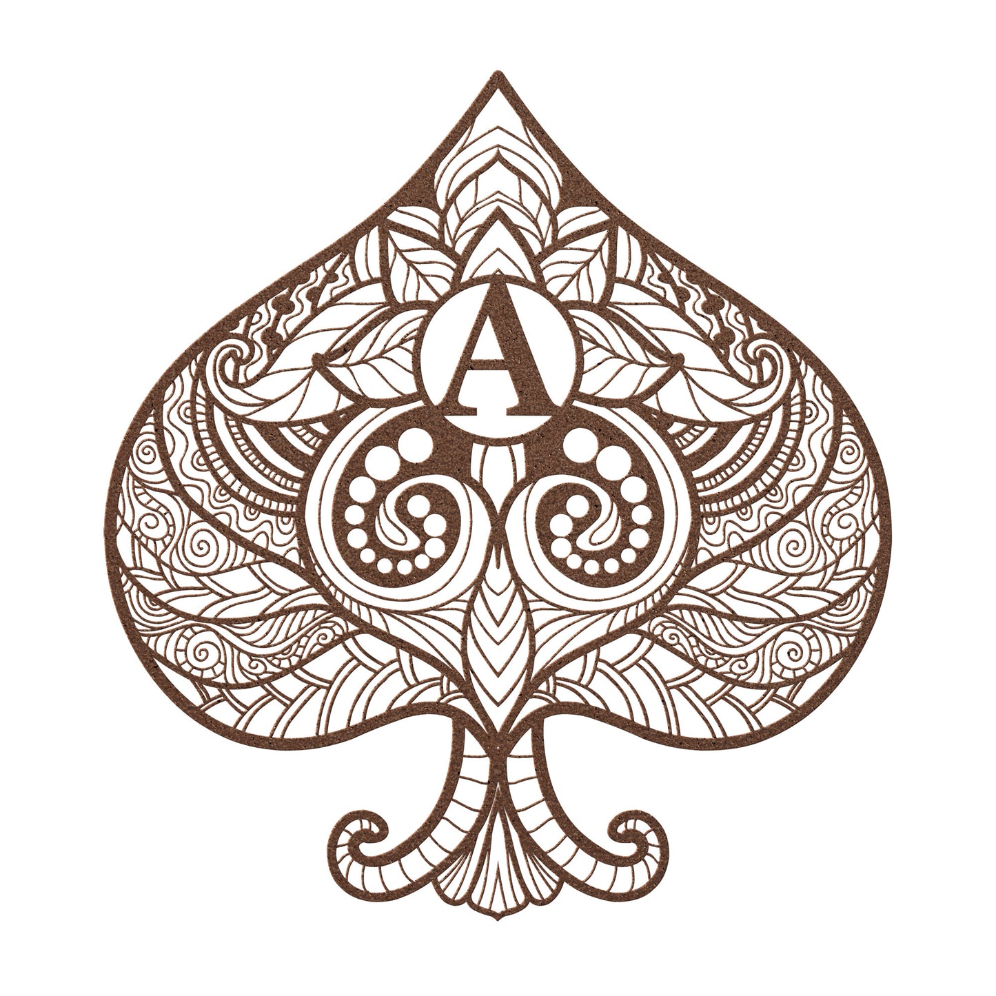 Decorative Ace of Spade Metal Wall Art