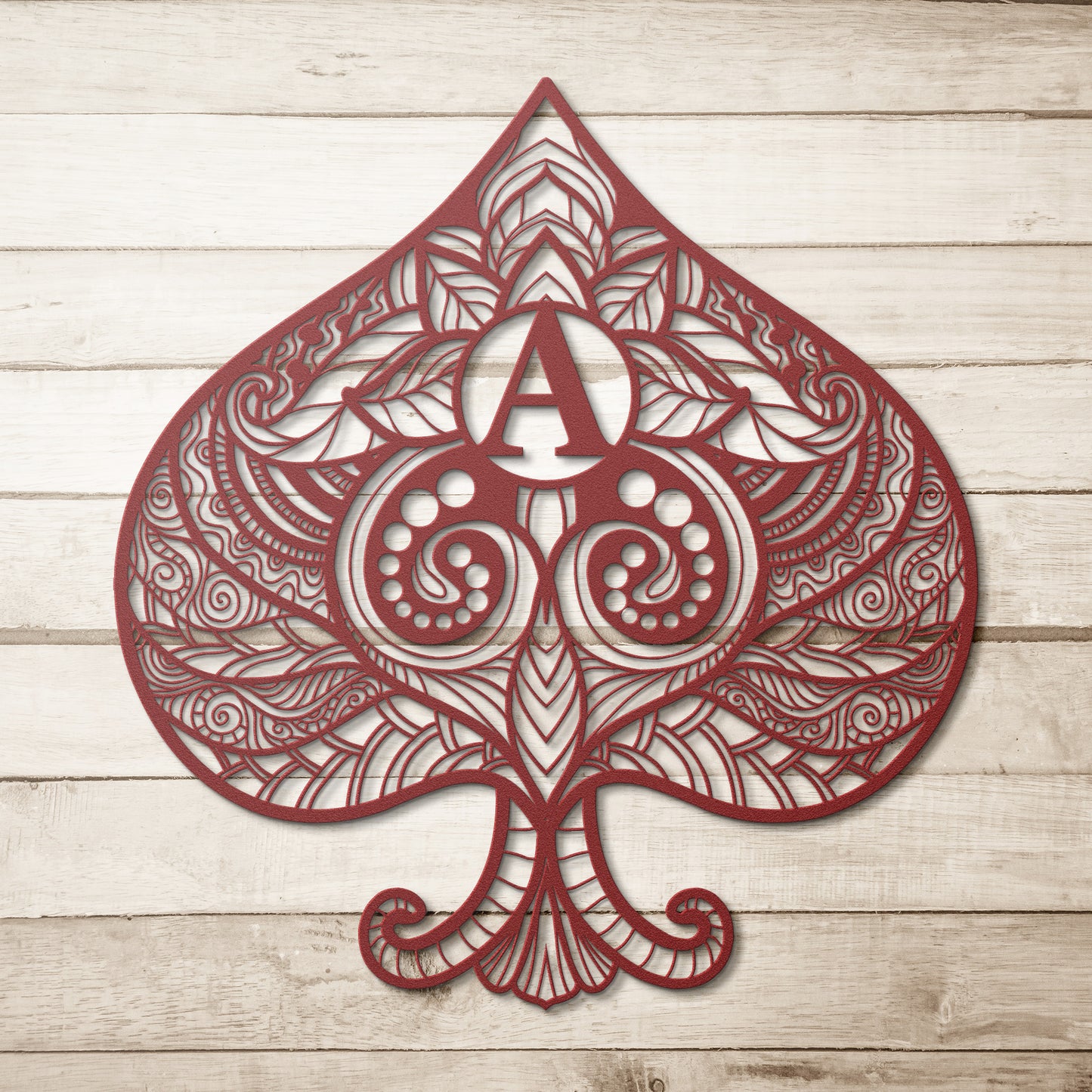 Decorative Ace of Spade Metal Wall Art
