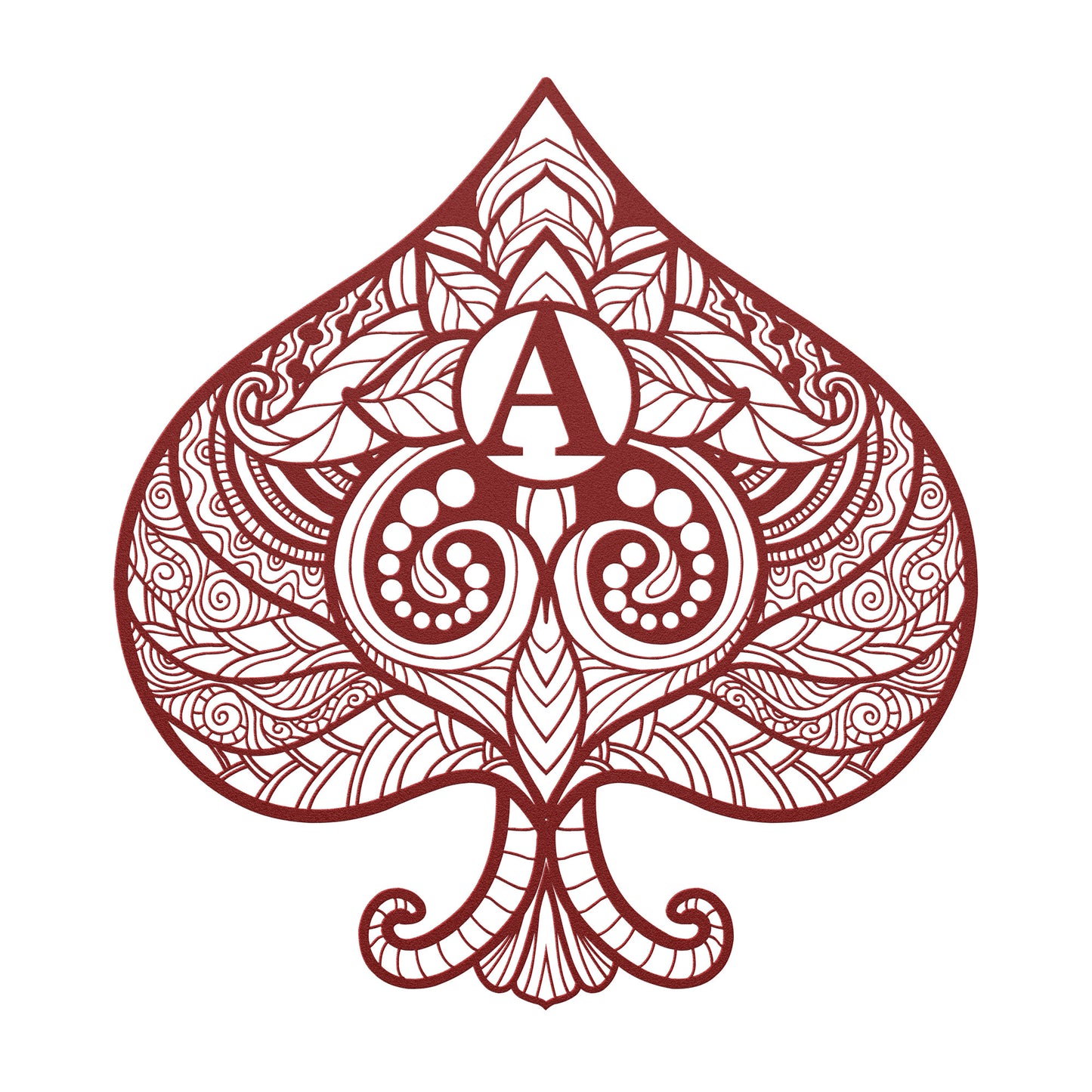 Decorative Ace of Spade Metal Wall Art