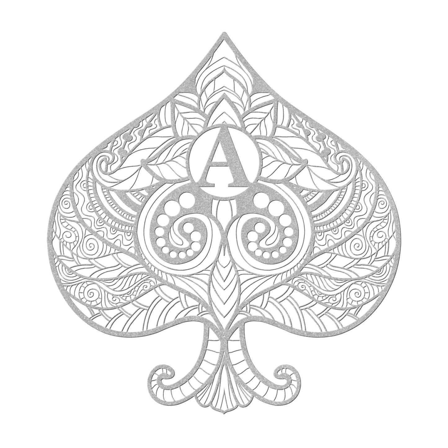 Decorative Ace of Spade Metal Wall Art