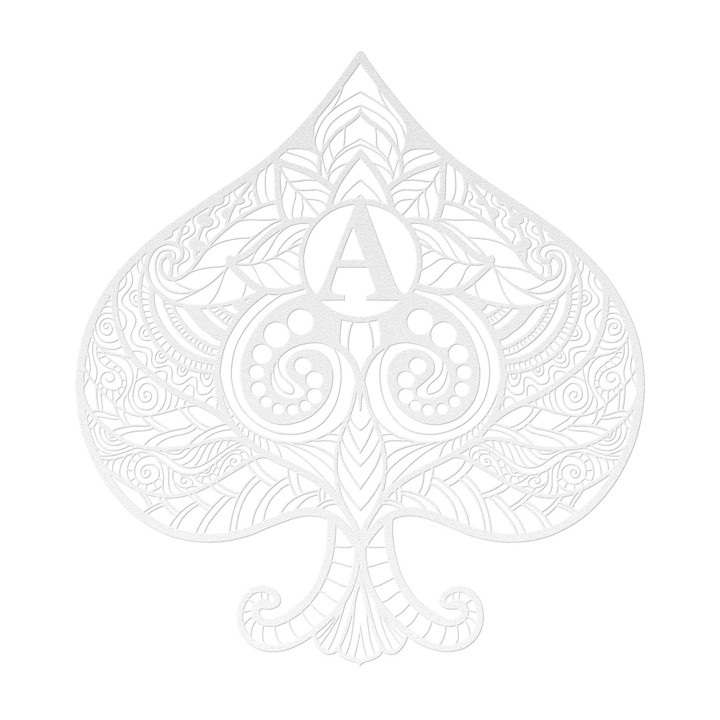 Decorative Ace of Spade Metal Wall Art