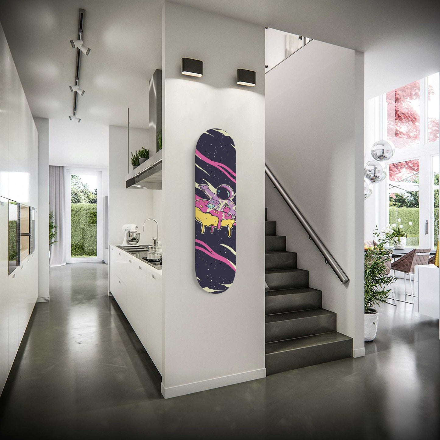 Donut Planet Adventure Skateboard Wall Art