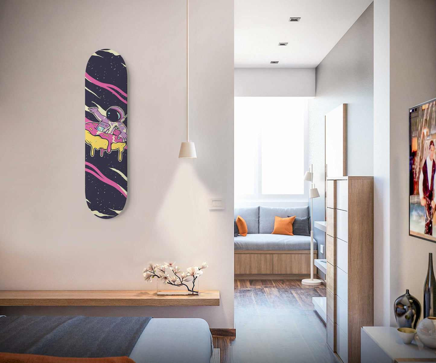 Donut Planet Adventure Skateboard Wall Art