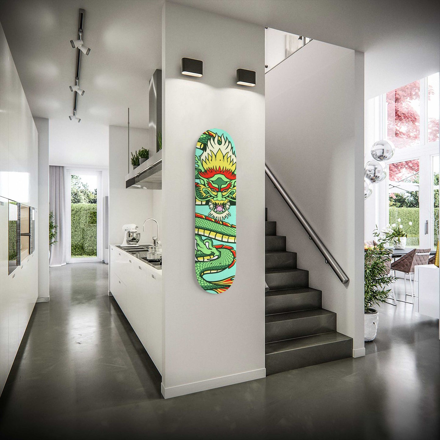 Dragon Shen Long Skateboard Wall Art