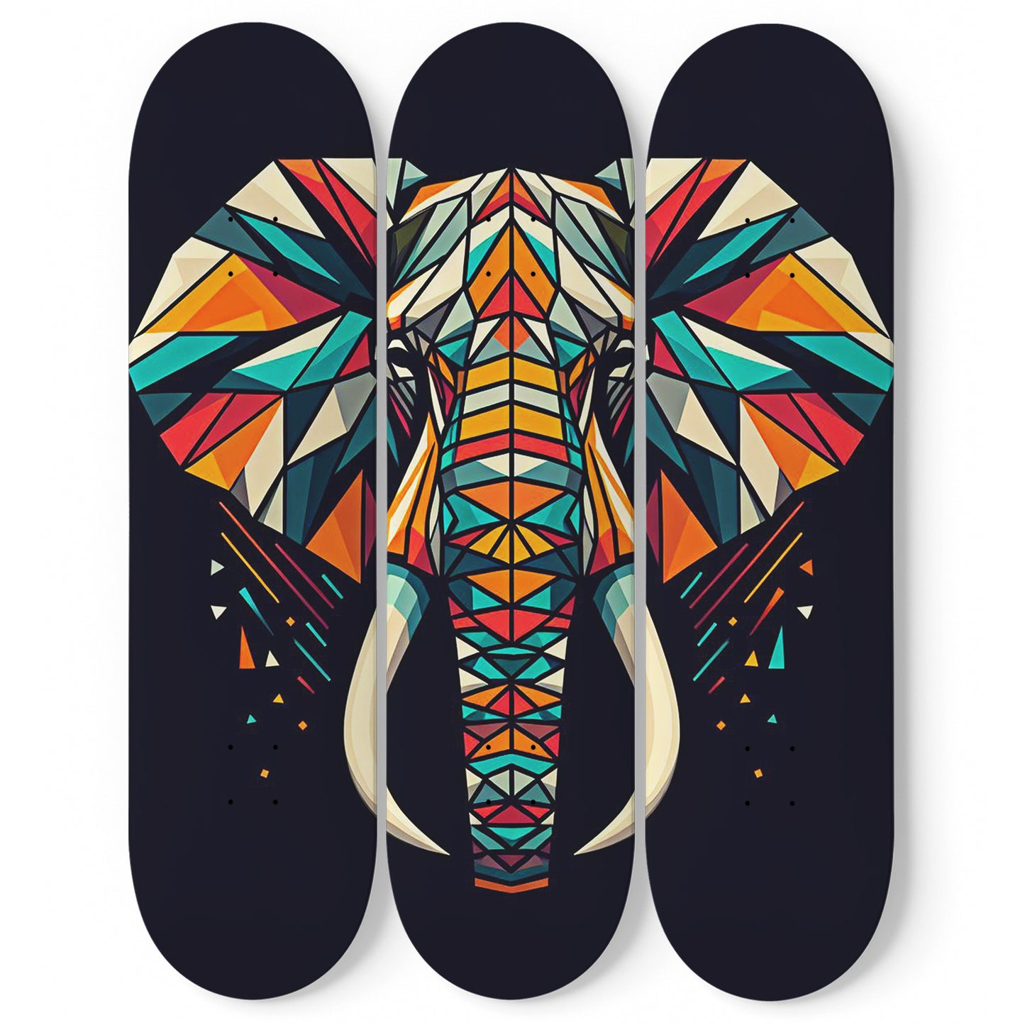 Elephant#2.0 3-Deck Skateboard Wall Art