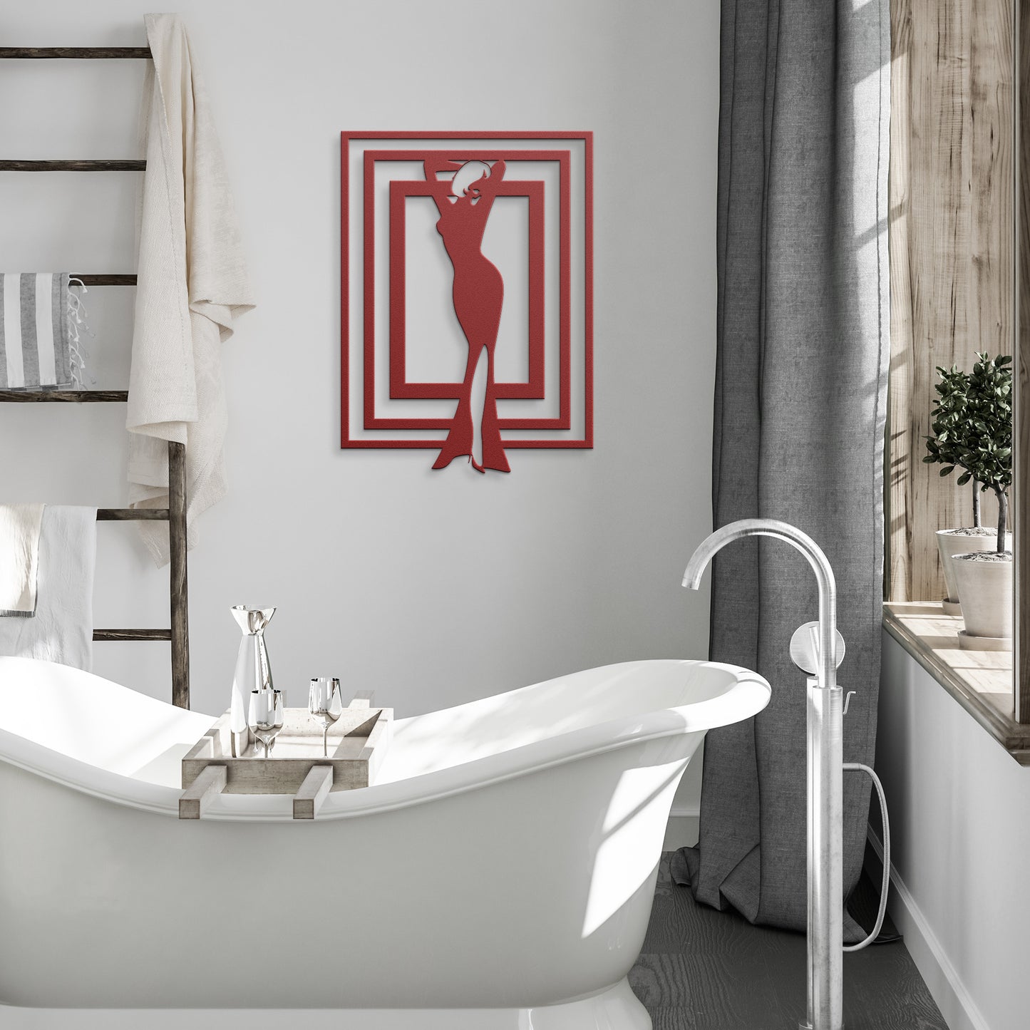 Fashion Portal Frame Metal Wall Art