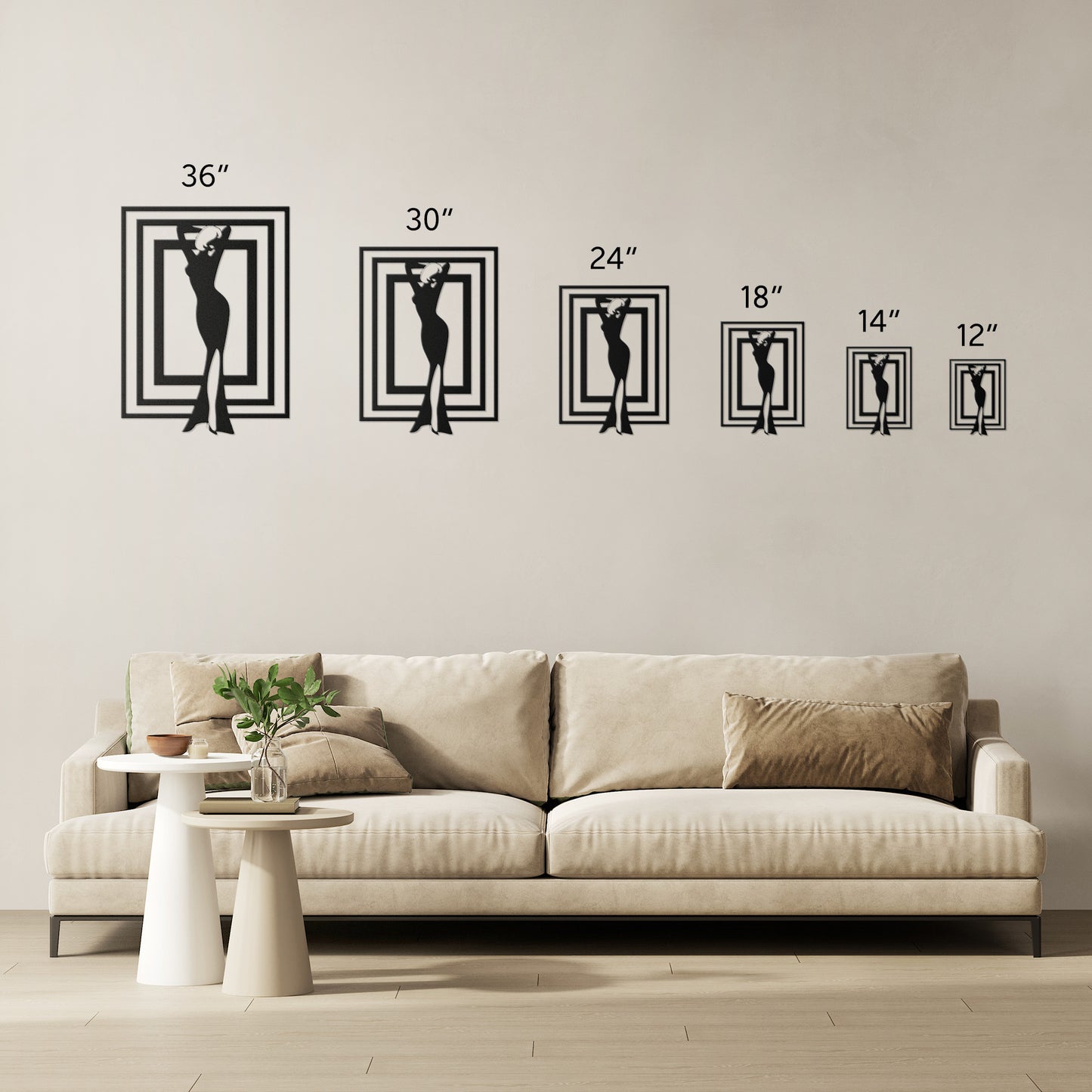 Fashion Portal Frame Metal Wall Art