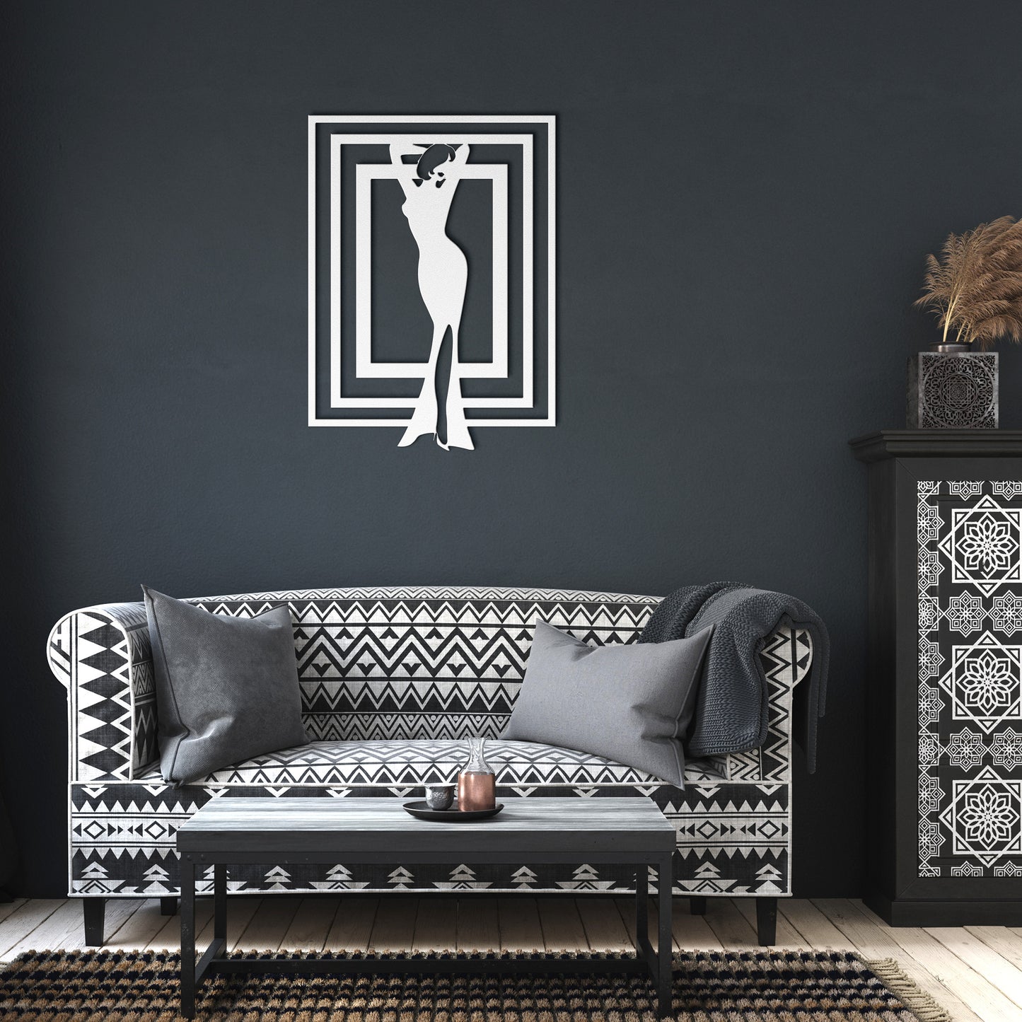 Fashion Portal Frame Metal Wall Art