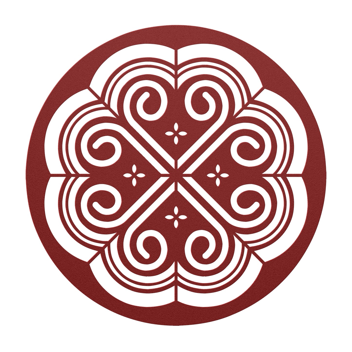 Flower Hmong Pattern Metal Wall Art