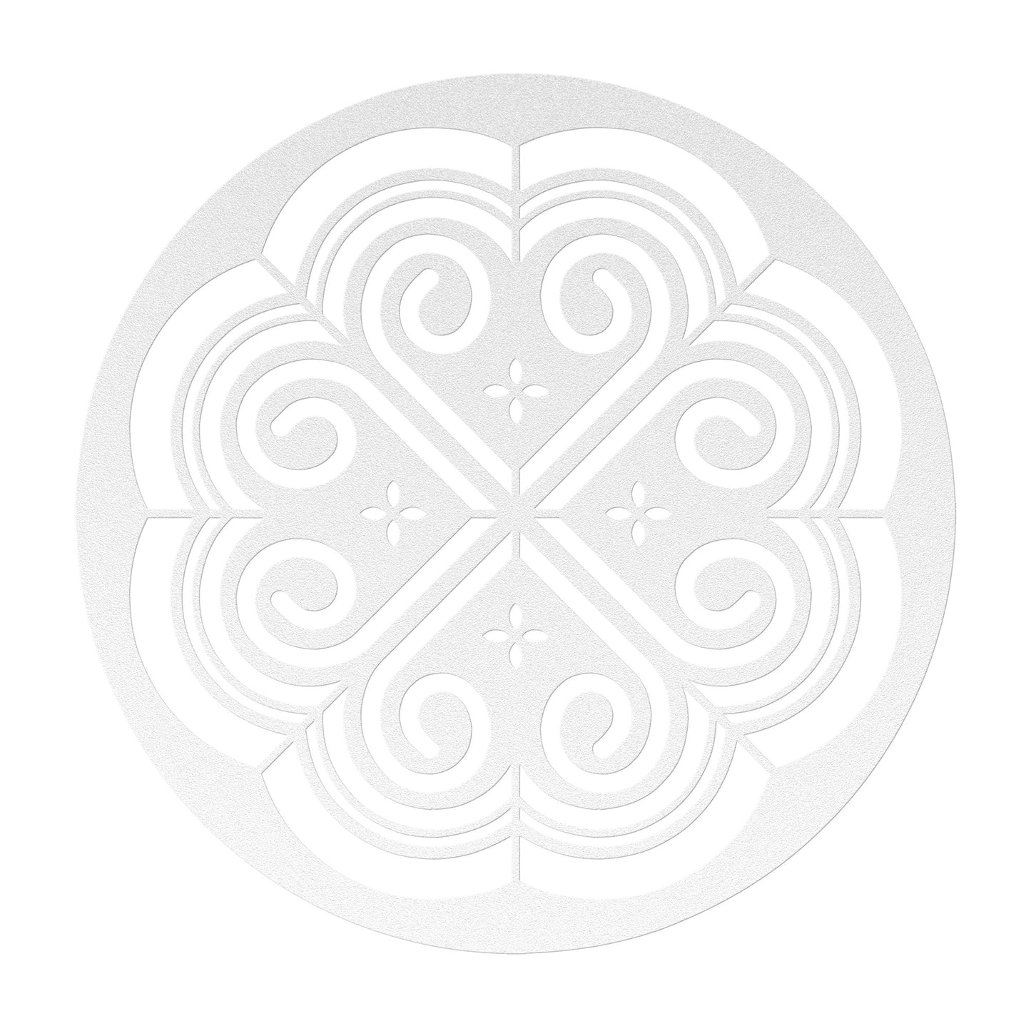 Flower Hmong Pattern Metal Wall Art