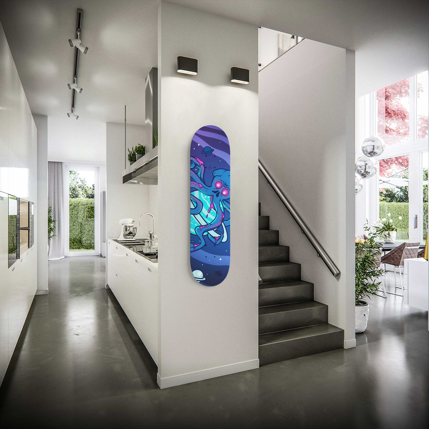 Galactic Tentacles Skateboard Wall Art