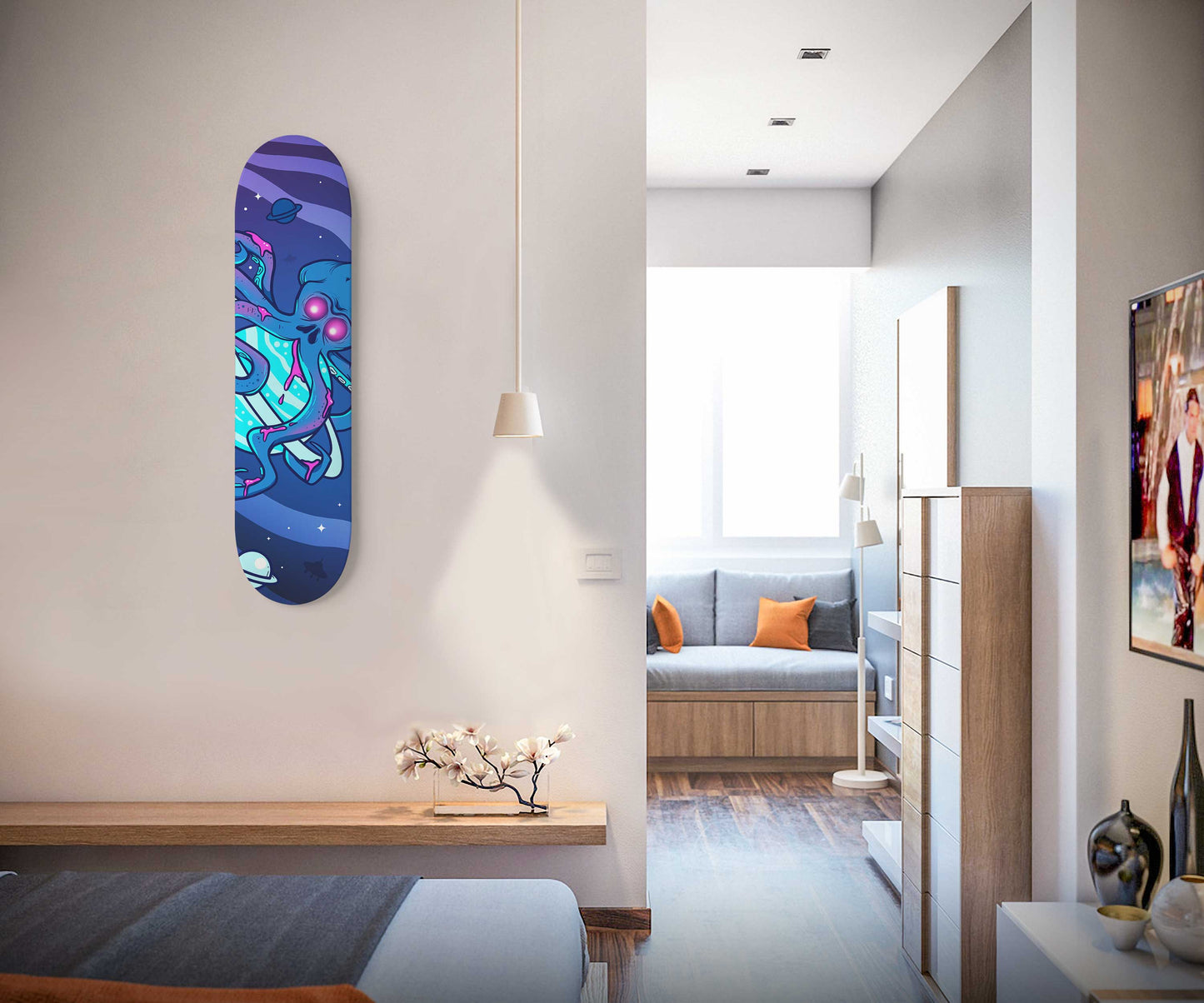 Galactic Tentacles Skateboard Wall Art