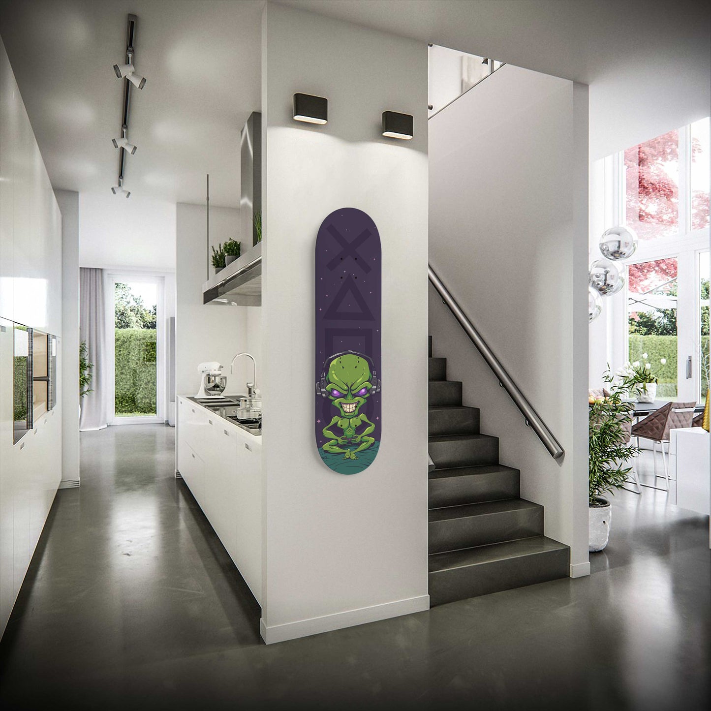 Galaxy Gaming Skateboard Wall Art