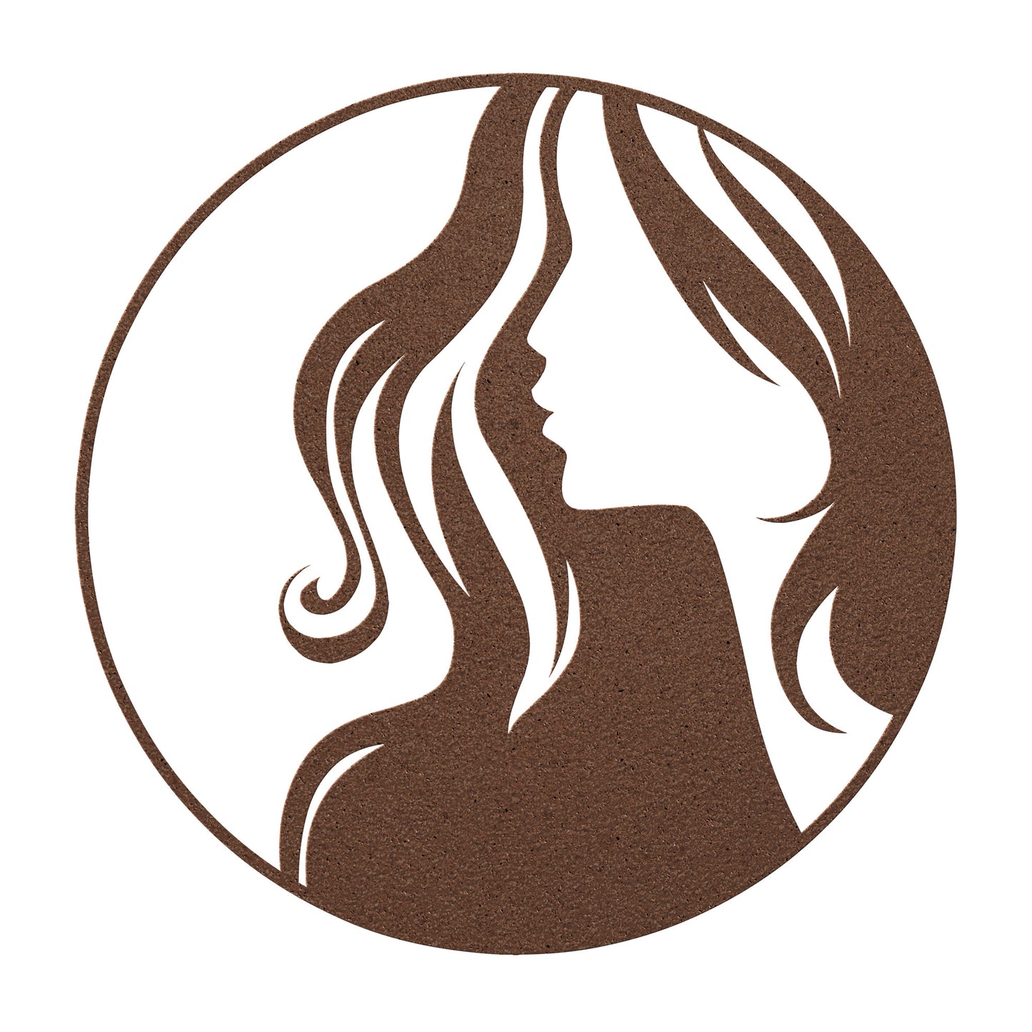 Glance of a Lady Metal Wall Art