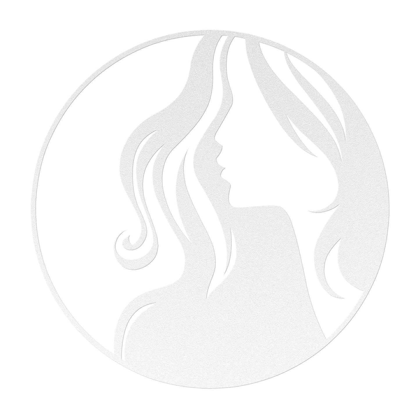 Glance of a Lady Metal Wall Art