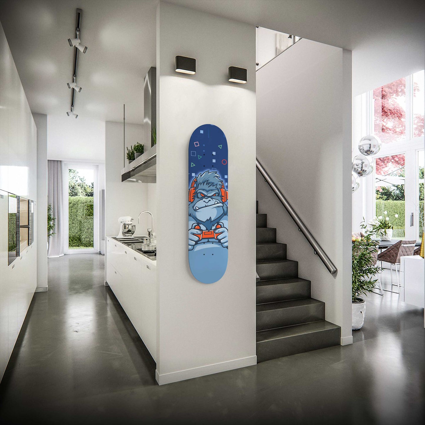 Gorilla Gaming Skateboard Wall Art