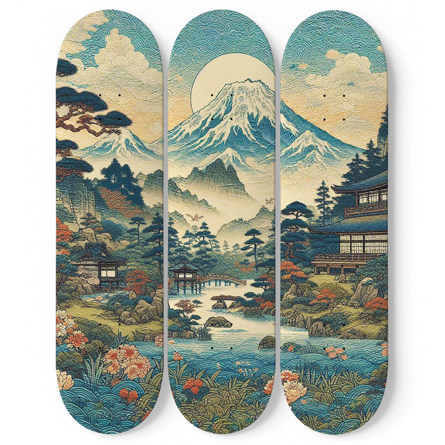 Japanese Wall Art 1.0#3 Deck Skateboard Wall Art