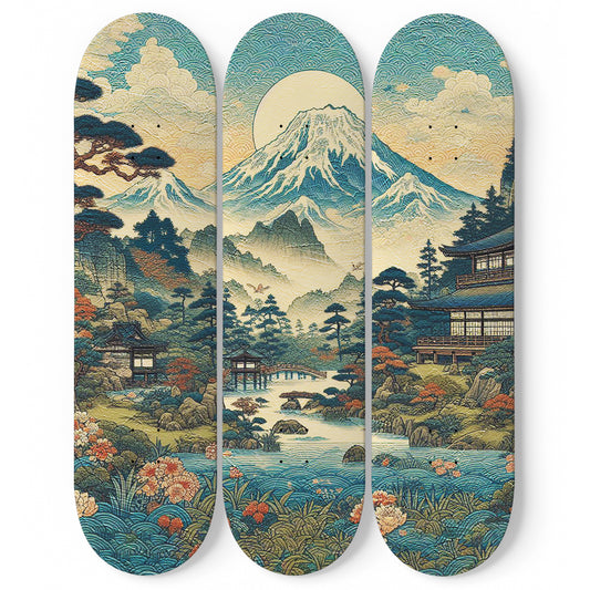 Japanese Wall Art 1.0#3 Deck Skateboard Wall Art