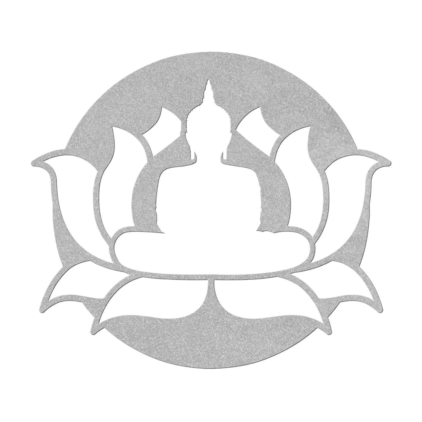 Lotus Buddha Meditate Metal Wall Art