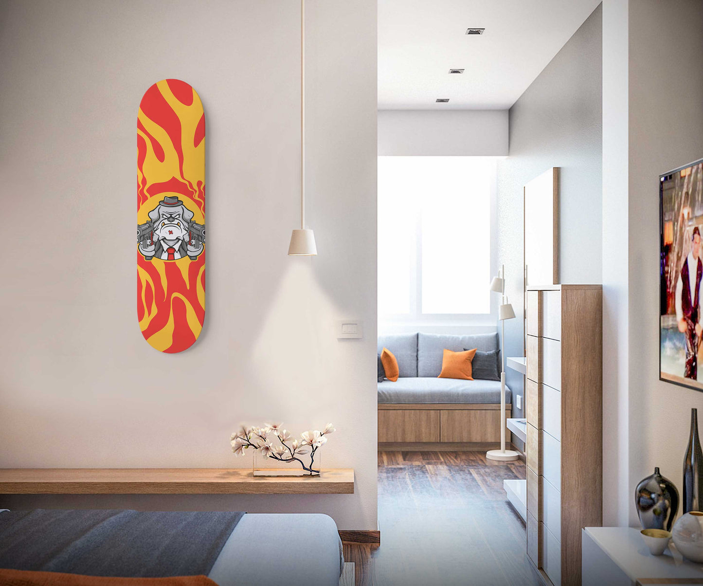 Mafia Dog Skateboard Wall Art