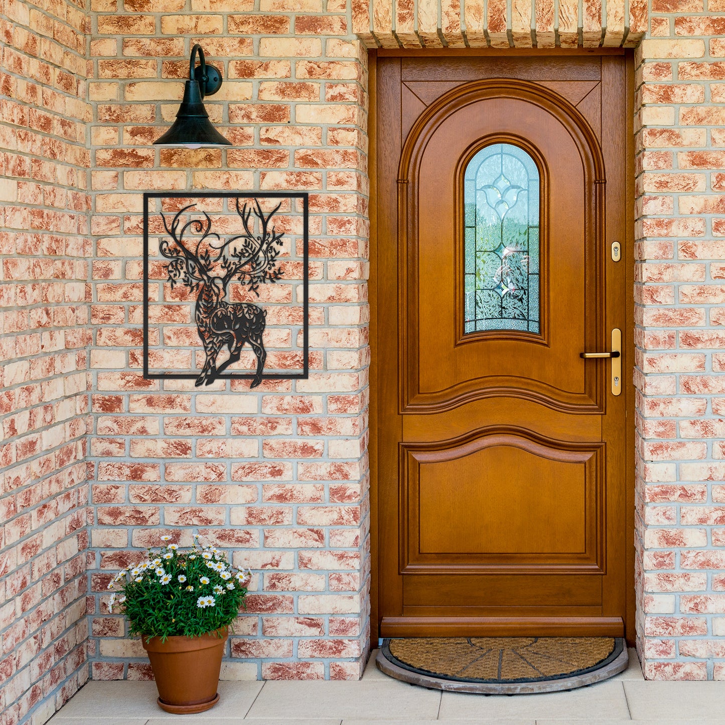 Magical Buck Silhouette Metal Wall Art