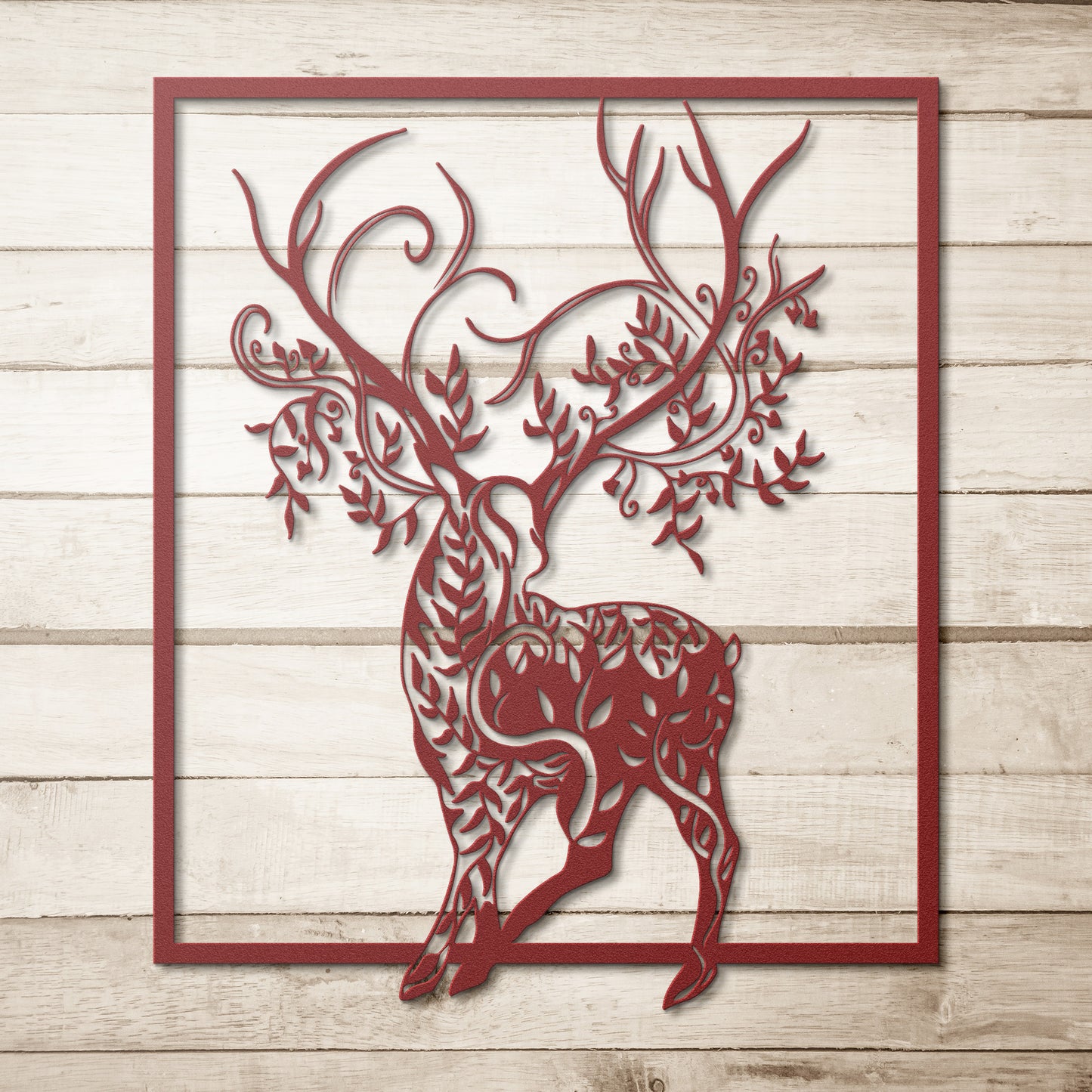 Magical Buck Silhouette Metal Wall Art